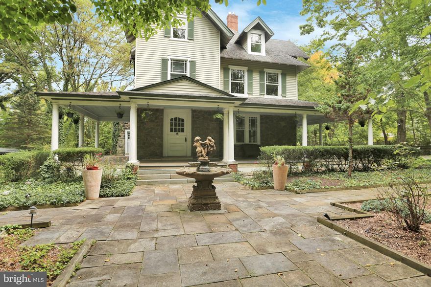 Virtual tour from the comfort of your home 24 hours a day, 7 days a week! Reach out for a tour from home! Opportunity awaits in the heart of Wayne, PA! 7 bedrooms, 6 bathrooms, in ground pool, and separate carriage house with rental income, in the Radnor School District on over an acre of land with possible subdivision potential! This home is currently known as the Wayne Bed and Breakfast Inn but is zoned as a residential home.  You will immediately notice the special touches that each room has, such as each bedrooms distinctive wall paper, the soothing paint colors throughout the home, crafted mill work, and classic windows. This 1885 Victorian has all of the architectural details the Main Line expects. The kitchen includes a stone wall fireplace and sizable breakfast room with wall of windows. The sun room off of the kitchen makes for a great office space or extra seating area. The spacious family room will wow you with its paneled walls and coffered ceilings while the dining room has a built in cabinet and beautiful bay window. The over sized baseboards and crown moldings in this home are something you cannot find very often in todays market.  The formal living room also has a fire place and paneled walls. Upstairs on floor number 2, you will find 4 generously sized bedrooms, one of which has a kitchenette, and another has a fireplace and balcony. There are also 3 full bathrooms on this level. On the third floor there are three more bedrooms and 2 bathrooms. If thats not enough, there is a separate 2 bedroom, 1 bathroom, rented, income producing carriage house! The grounds, the wrap around porch, outdoor pool with pool house and plenty of privacy is a dream come true! Meanwhile the home is located within walking distance the town of Wayne and the Wayne train station that can take you straight to Philadelphia and New York City for a quick commute!