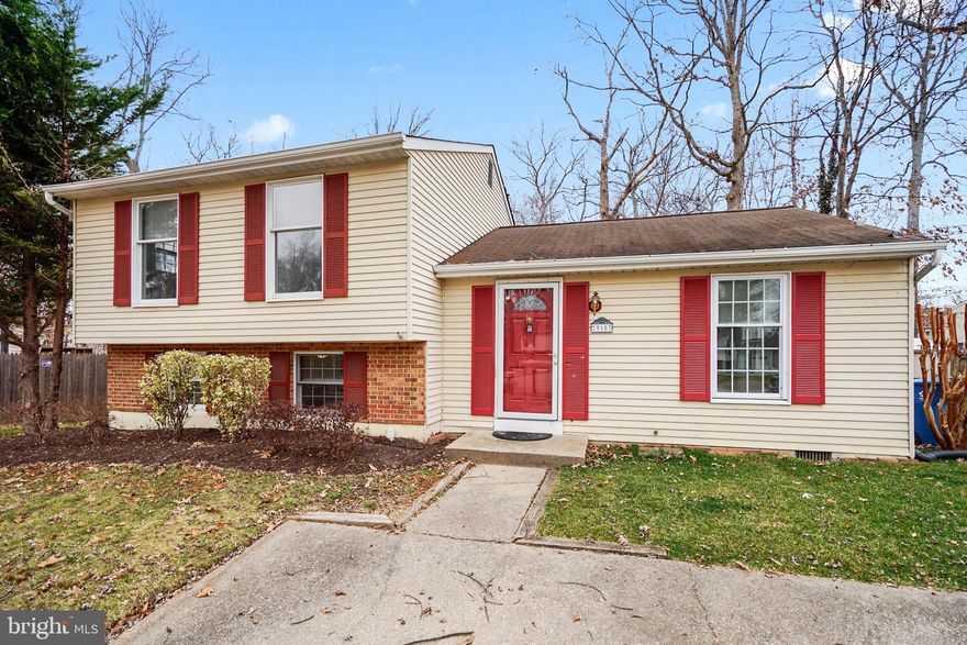 Three level split on cul-de-sac backing to trees.   Many updates. New Paint * New Carpet *New Laminate flooring main level * Updated Kitchen with refurbished cabinets & Counter tops * All 3 Baths redone *New lighting fixtures *New Blinds. Gorgeous deck looking out to private woods.