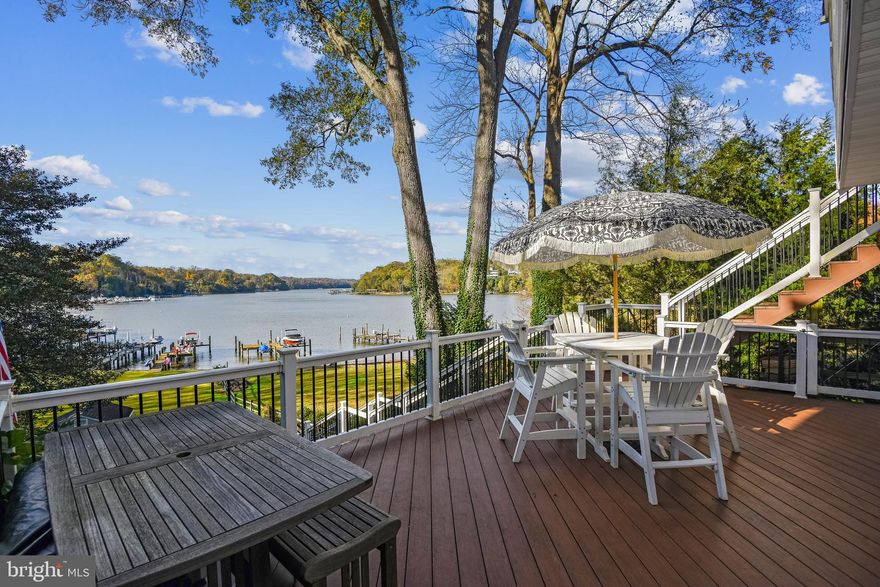 A MUST SEE WATERFRONT home with expansive views of the South River and all its breath-taking sunsets.   This turn-key home is the DREAM with an open floor plan as perfect as it can be either as your primary residence or second home.  Completely renovated with cathedral ceilings, granite kitchen counters  and updated cabinets , S/S appliances, new LP gas stove and double electric oven, hardwood floors, brand new master bath with walk in shower, plantation shutters, 3 BR, 2 full baths, great lighting and natural sunlight.  All this AND outstanding water views from the four-season sunroom/ family room, master bedroom and the multiple new decks, a perfect layout to relax, rejuvenate, and share with family and friends.  Take advantage of being steps away from your own boat pier with 10,000 lb. boat lift, approx. 50 ft of waterfront footage, convenient storage shed for all your boat supplies and your own access to easily launch your kayak or SUP. Other features such as a new roof, state of the art water treatment system, new humidification system and back-up generator add more value to the property.  The Glen Isle community has two marinas, a boat launch, playground and community center, beach park on the South River and all this with a low annual community fee.   This convenient AAco location is only 10 minutes from Annapolis Town Center, the Route 50 interchange to DC or Baltimore, and 214/ Central Avenue.