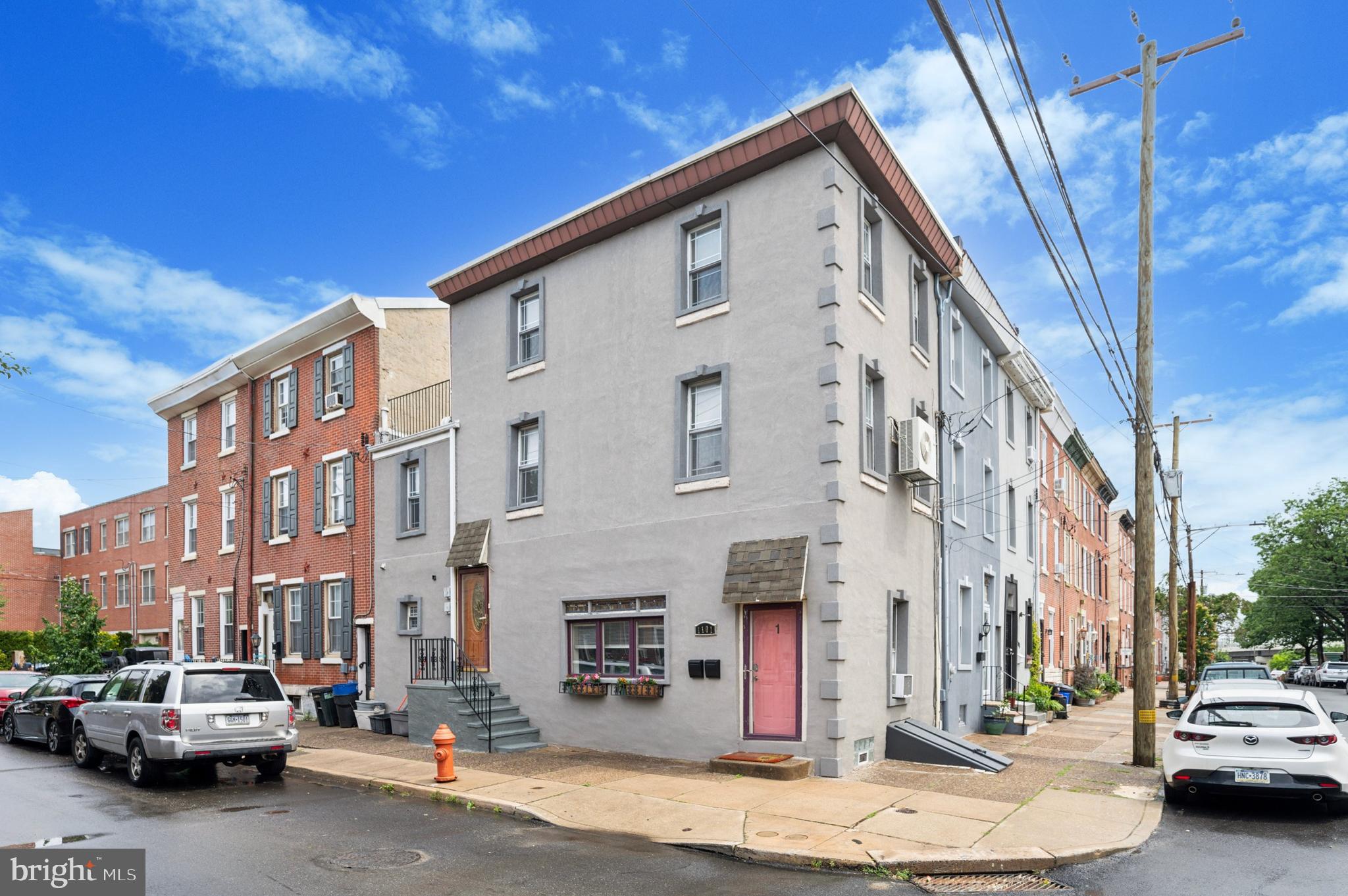 Welcome to 1101 E Palmer Street, a rare gem in one of Philadelphia's most vibrant and sought-after neighborhood FISHTOWN!!!! This home bodes brand new grey stucco siding and sits on the corner of Palmer and Wildey St- it is very close to bus stops, train stops and all the fun and buzz Fishtown offers.
This luxurious 2-bedroom, 1-bathroom unit has a stunning rooftop deck boasting breathtaking city views. It features sleek quartz countertops, stainless steel appliances, and custom cabinetry. Oversized windows, hardwood floors, and recessed lighting throughout.
In addition to the home for sale, Unit 1:( below the home) Spacious 1-bedroom, 1-bathroom apartment with an open floor plan, modern finishes, and access to a private outdoor space. This property is in Prime Location: It is just steps from the best restaurants, cafés, and nightlife Fishtown offers, including Frankford Avenue hotspots, and has easy access to public transit and I-95. Whether looking for a live-in investment or tenant-occupied property, this 2-unit home offers exceptional value and income potential. Live in one unit and rent the other, or rent out both for a steady income. This is your chance to own a modern, income-generating property in one of Philadelphia's hottest neighborhoods. Schedule your showing today!
.
This property is in Prime Location: It is just steps from the best restaurants, cafés, and nightlife Fishtown offers, including Frankford Avenue hotspots, and has easy access to public transit and I-95.