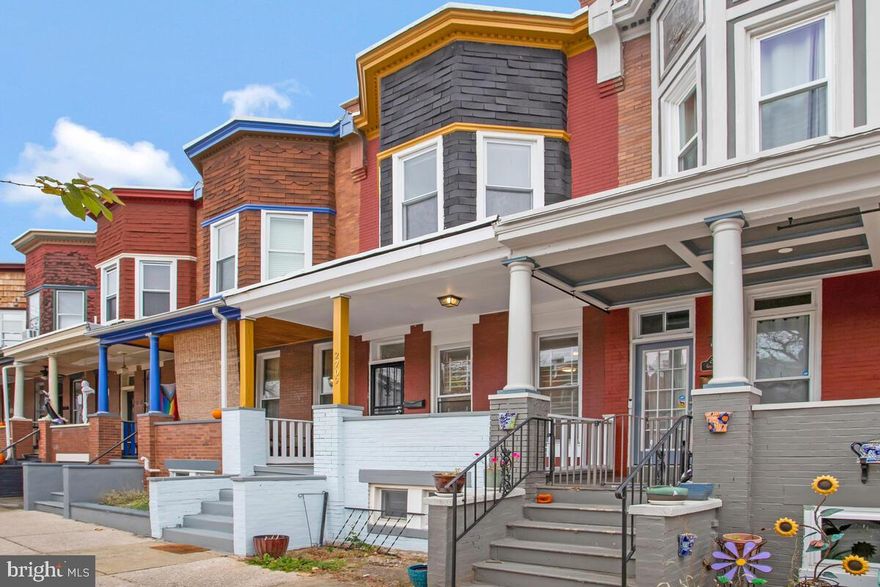 Price improvement!! Looking for a home in Charles Village ?  This house is for you. This freshly painted beautiful home charming details throughout. The main level offers a generous sized living room & separate dining room. Eat in kitchen off of an amazing oversized  backyard for family fun and entertaining.  Powder room. The upper level offers 3 spacious bedrooms (front room has curved window) Full lower level.