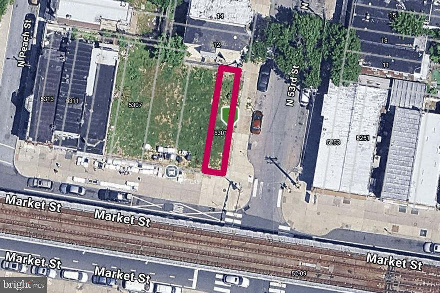 Prime mixed-use development opportunity along the Market Street corridor in West Philadelphia, just moments from University City expansion. This offering is zoned CMX-2, with 16’ of frontage on a high-visibility corner at 53rd & Market Streets. Ideal for a commercial storefront at street level with residential rental units above, this site offers strong potential for both immediate income and long-term appreciation. Located just one short block from the Market-Frankford Line, the property provides convenient access to Center City and surrounding neighborhoods, an attractive feature for both tenants and business owners. Positioned within a federally designated Qualified Opportunity Zone (QOZ), this is a compelling option for investors seeking to maximize upside through strategic development and long-term hold potential. Property can also be purchased as part of a package deal with 2 adjacent parcels, offered at $450,000 (see MLS ID PAPH2597754). Buyer responsible for all due diligence regarding zoning, plans, and approvals.