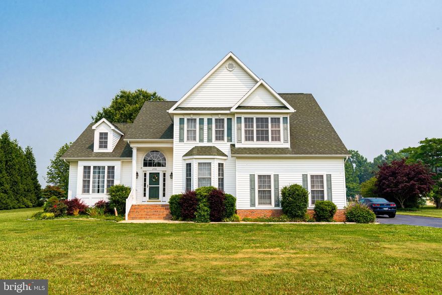 Welcome to Jenkin's Orchard! This contemporary home welcomes new owners to love it just like the last. Inside you'll find plenty of space leading from the open foyer to the living room and dining room combo with cathedral ceilings around to the kitchen open to the great room. Kitchen feature ample storage with 42" Wellborn cherry finish cabinets, pantry and center island. Kitchen is completed with SS appliances. Breakfast area adjoins the kitchen and great room plus provides access to rear composite deck.  The great room is oversized and perfect for large furniture plus gas fireplace. Private first floor room off the foyer with double doors lends itself to many possibilities including home office, playroom, private den, etc. The 2nd floor offers spacious primary suite with double doors, vaulted ceilings, walk-in closet and en suite bath. The en suite bath features Jacuzzi soaking tub, double sinks and private shower room. The 3 guest bedrooms, 2nd full bath and 2nd floor laundry room complete the 2nd floor. The spacious yard with irrigation offers vast choices from gardens, to play area to simple open space. The composite rear deck is perfect for entertaining or just enjoy the quiet evening breeze. All this with electric as the primary utility, town sewer so no septic to worry about and high speed internet. PLUS EV outlet already installed in the attached 2 car garage.