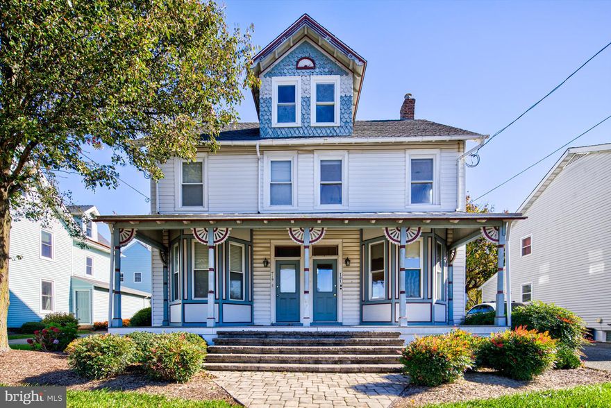 This Rising Sun home with its character and charm is ready for new tenants.  The wrap around front porch welcomes you into the spacious living with tons of natural light.  The open floor plan leads directly into the formal dining room and kitchen.  The kitchen boasts newer appliances and flooring with plenty of counter and cabinet space.  The mud room/laundry room completes the 1st floor. Take the stairs to the 2nd floor with 3 generous sized bedroom including ample closet space, hall bathroom. The 3rd floor provides versatile space for your needs.  The home is within walking distance to town and yet provides plenty of privacy.