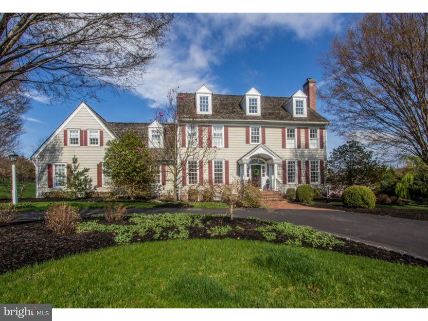 Majestically positioned among a charming enclave of homes, sits this handsomely appointed custom built 5 bedroom 4 1/2 bath treasure by premier builder Bruce Lesser. Creamery Road is a very special country road presenting natural beauty amidst a private natural setting. The brick walkway invites you into the home through a covered portico, once inside you will be wowed from beginning to end by the design, features and charm found in every nook and cranny. The "Chefs" kitchen, breakfast and family rooms come together providing comfort and ease of lifestyle. This estate home features an amazing attention to detail, extensive upgrades & appointments. All baths have been finely updated. The fifth bedroom offers privacy perfect for an in-law or au pair suite. There is a walk-out lower level adding versatility to the outside entertaining areas. The lush exterior landscape defines relaxation with an upper deck, lower patio, pool and stone pool house with a summer kitchen.  Truly a statement in quality, luxury, superb design and craftsmanship. The Timber Ridge Association offers tennis courts and social activities throughout the year. The location is convenient to shopping, Washington Crossing State Park, Newtown, Yardley and recreational facilities. There is easy access to major roads and trains for commuting to Philadelphia, Princeton or NYC.