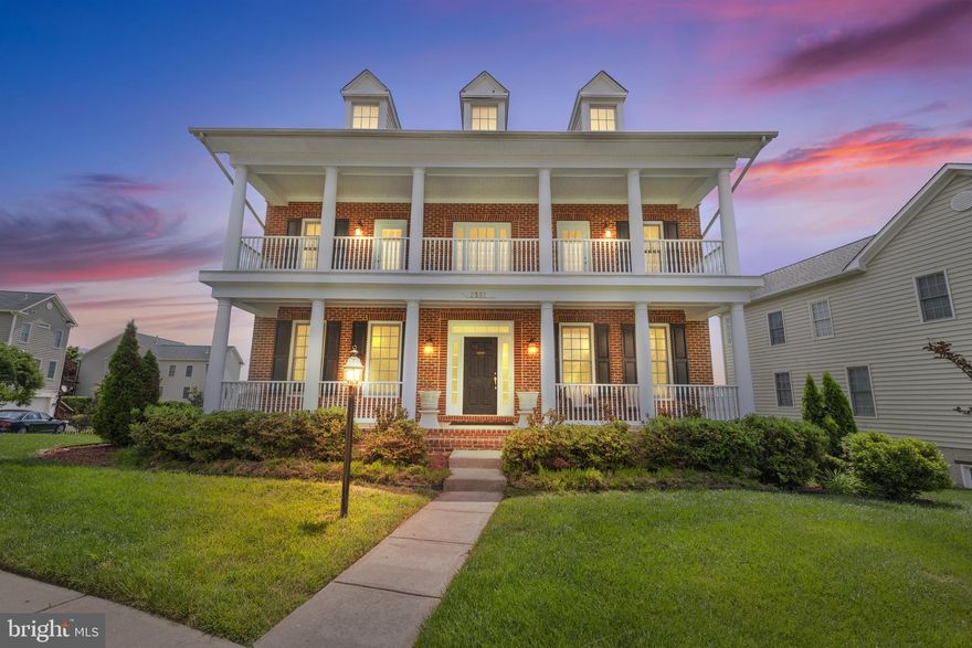 Welcome to 2551 Dinghy Way: a stately brick-front colonial sitting on its own street and boasting the largest floorplan in Port Potomac.  Aptly named the "Chesapeake Model," it has over 5,500 total square feet with 5 bedrooms, 5.5 baths, and 2 bonus bedrooms (NTC) in the basement.

In addition to the ample sleeping quarters and three deluxe ensuites, the sun-filled house is ready for the most discerning of buyers with high-end finishes throughout to include: a grand two-story foyer, two-tiered functional front porch, all new stainless steel appliances, a new front-loading washer dryer set, hardwired audio speakers in entertaining spaces, an in-ground sprinkler system, and a newly refinished stamped concrete patio followed by a beautiful maintenance-free TimberTech Azek composite deck.

Lastly, big-ticket items, like a new hot water heater and a new architectural shingle roof, have already been handled by meticulous sellers whose care and attention to detail can be appreciated throughout the property.