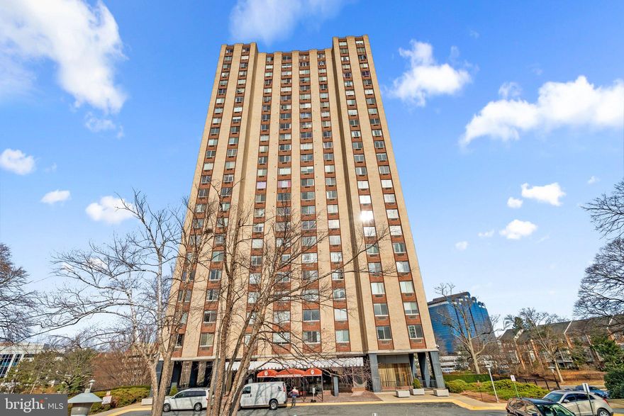 Location and Convenience! This lovely 18th floor 1 Bedroom, 1 Bath condo is in the highly desirable Washingtonian Tower located in the heart of downtown centers, RIO Washingtonian Center and the Downtown Crown.  As you enter the building you are welcomed by a 24-hour concierge and an elegant lobby with rich finishes and materials.  Once you make your way up to this home, you will love the views you have for miles, and enjoy western exposure with beautiful sunsets. The condo has plenty of storage throughout including a walk-in closet, full pantry and utility closet. You will enjoy how close it is to local work centers, steps away from shopping and entertainment, and a lakefront stroll to the nearest bus stop. Relax by the pool or enjoy a snack at the nearby covered dining area, lounge in the PH community room or on the rooftop terrace, enjoy worry free living with on-site maintenance. Commuting to downtown DC is a breeze, a short drive to the WMATA station, easy access to the ICC and I-270. Get ready to see it today!