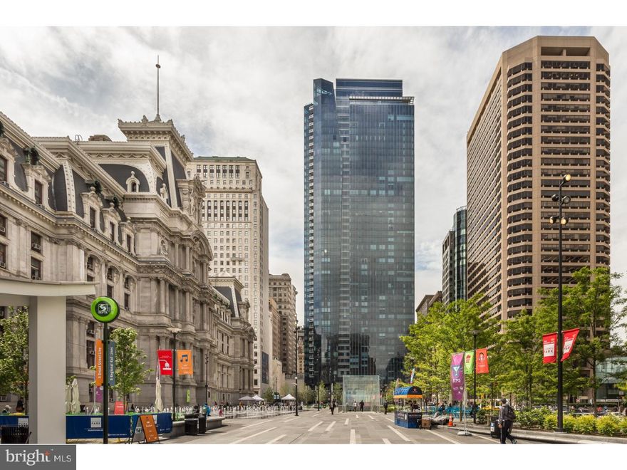 Pristine 29th floor condo for sale at the Residences at the Ritz. Ready to move in 3 bedrooms 4 1/2 baths condo with overwhelming closet space and in-unit storage. A wall of windows offers views of Dilworth Park, City Hall, and the Delaware River. ALL windows face the front of the building.  Newly painted and refinished wood floors throughout. The kitchen has a new back splash and stone floor and Wainscot beamed ceiling in the over sized living room along with stainless Steel Viking appliances and Subzero Refrigerator. Custom closets throughout. New window treatments installed in bedrooms. Separate laundry room with kitchenette! PARKING! Double doors lead to his and hers bathrooms and walk-in closets in the master suite area with an unusually large master bedroom! Over 3000 sq ft of living area. Mint condition and shows like a gem. Furniture is negotiable. Short walk to shopping. 24 hour gym. Great staff. Remaining life of tax abatement transfers to new buyer!