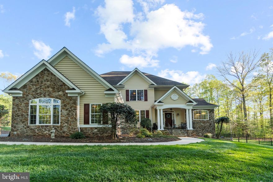 Welcome to your forever home!  This house has all that you will ever need!  Situated on over 3 acres, in Lovely Hunters Pond it is the perfect place for you to live!  Cul-de-sac lot, Loads of privacy, and an in-ground heated, gunite pool just in time for the summer!  The exterior has beautiful stone! Make your way onto the front porch into the open foyer and you will be greeted with a huge two-story family/great room! It has a stone fireplace and a warm wood-burning stove! Formal dining room with moldings!  Having a main-level Master is just one of the many amazing features of this home.  It is large and spacious with a huge master bath that includes a dual vanity, ceramic tile,  separate shower, and soaker tub!  You will enjoy cooking in this gourmet kitchen with stainless appliances, a large island, gas burner stove, Quartz countertops, backsplash, desk, and wood flooring.  Off of the kitchen, you will enjoy the sunroom room that leads to a newer low-maintenance Trex deck and a covered porch area!  Spend many days and nights on the pool deck, and for those cooler nights hop in the hot tub! The yard is beautifully landscaped and backs to woods, trees, and loads of privacy! The main level also boasts an office and a main level laundry room!  A 3-car garage checks another thing off of your list! Upstairs you will find 4 additional oversized bedrooms, a loft area, and a full bath with dual vanity. The basement is fully finished and a game lover, entertainer's dream!  You will find a large rec room, game area, and huge bar with built-in working keg taps! 6th bedroom, and 4th bathroom that even includes a urinal.  At the rear of the basement, you will find a large storage area that leads out to the concrete patio and pool!  There are ceiling fans throughout, real hardwood floors, new carpet, freshly painted in some of the rooms, new aluminum fence, and New HVAC on 2nd floor! Re-sealed driveway,  New carpet in Master bedroom! Professionally maintained lawn! New 75-gallon hot water heater! This beautiful home is minutes to schools and shopping!  It's a great location!  It's close to the things you need but yet tucked away!  Take the back trail to Mountain View high school!  Public water is a plus!  This beauty is a must-see and won't last long!