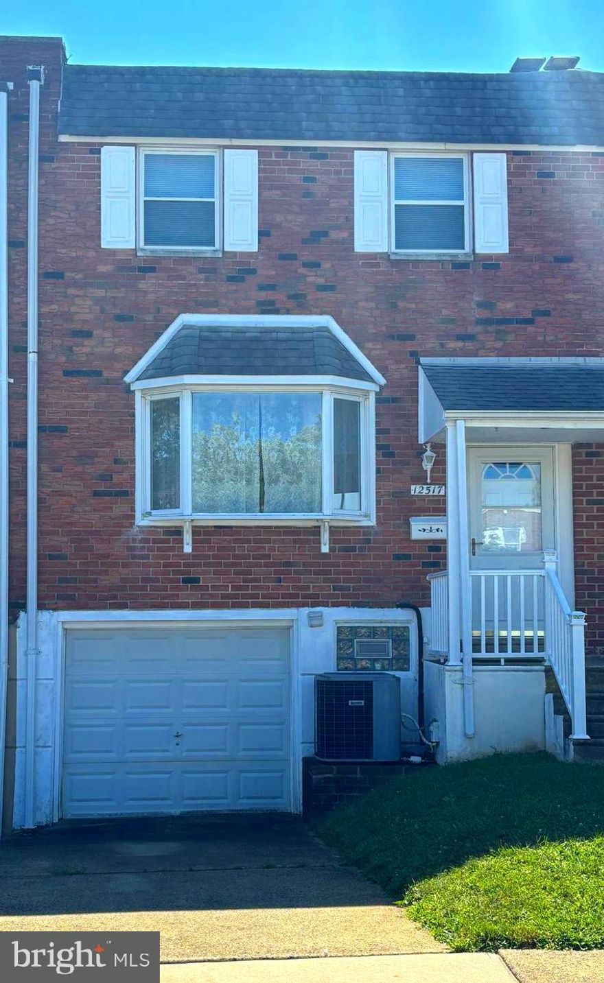 Nice wide(20'ft) row home features, Foyer entrance into Large Living Room with newer carpets; remodeled Kitchen w/ peninsula Corian countertop, subway c/t backsplash, plenty of cabinetry with "floating" glass front cabinet. Garbage disposal, dishwasher, microwave, 5 burner stove; Dining area; three nice sized Bedrooms. The Main Bedroom feature his/her large "California closets" configuration.  All Bedrooms have newer carpets and c/fs. The Hall bathroom has Tub "surround" c/t flooring, newer skylight. Nice size  Basement is finished, with rear exit to large cement patio and large fenced yard. Home features a nice view where the yard butts up to common wooded area. There are no neighbors behind the rear yard. You can " unofficially" use said rear lot for entertainment etc. No taxes on this area, since it isn't legally "attached" to your lot . All appliances are included, (washer, dryer, refrigerator, microwave). All furniture through out and garage tools etc, are also included.