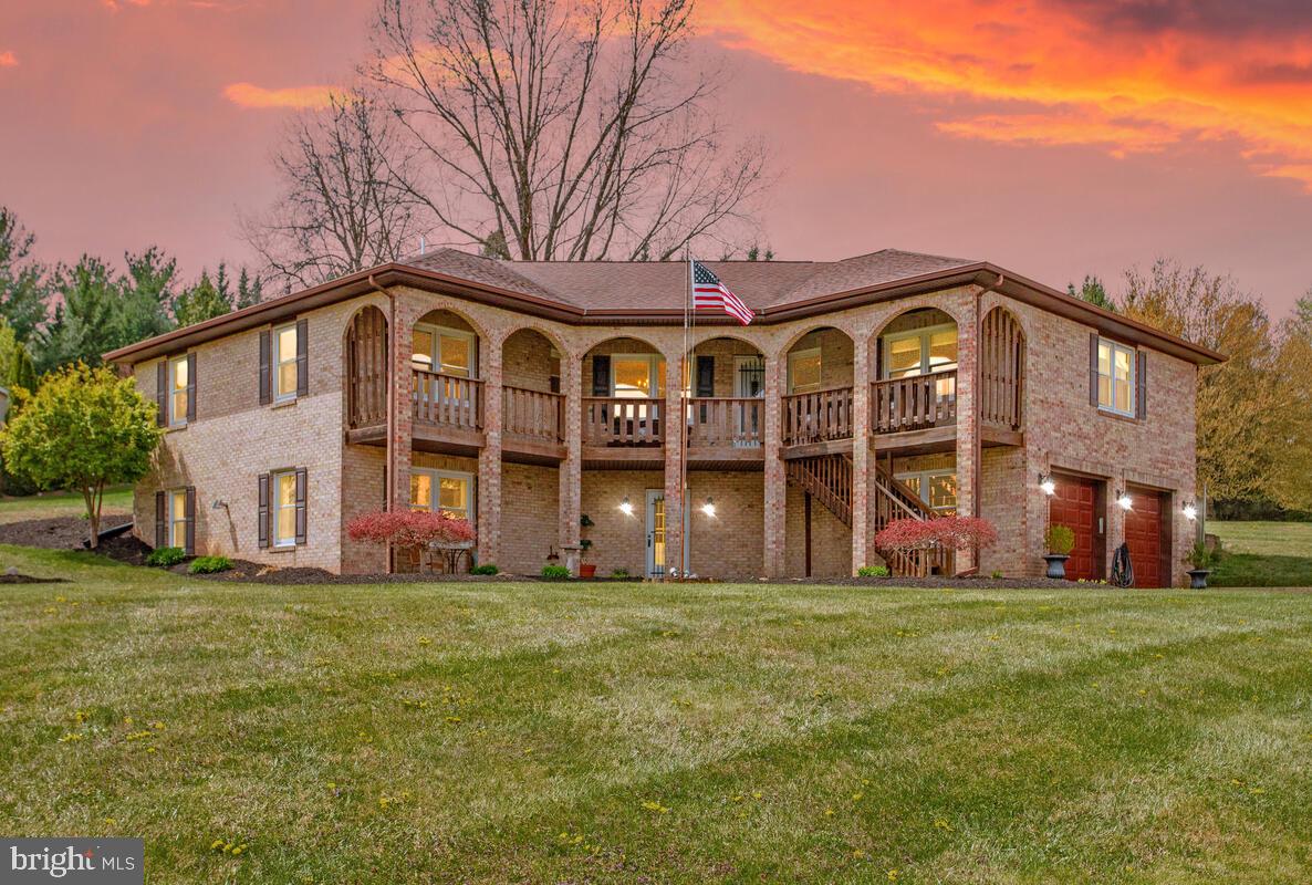 BIG PRICE IMPROVEMENT!!*****CAR LOVERS DREAM HOME!!!!!**** This unique home has so much to offer. To start, the detached 30 x 40 garage with a 13 foot ceiling has a 2, 8000lb, asymmetrica,l nussbaum car lift and room for at least 2 more cars. There are 2 sources of heat. Propane, 25 foot commercial radiant heater. and commercial forced air.
This property is 2 separate lots with an easement. Garage sits on the smaller lot and the home on the other
Walk-out lower level perfect for an in-law suite, extra rental income or just hanging out with family and entertaining with a bar and kitchenette that also has a beverage cooler! Each bedroom has it's own private bathroom. This property is on 2 separate lots. The detached garage sits on the second lot. The roof was replaced in 2013. The beautiful front porch overlooks this gorgeous property and it perfect for watching the sunset and a lovely little dollhouse in back for the kidos! Close to major highways for easy commute. The pellet stoves in family room and lower level keep you toasty warm and create a warm setting. This one is a must see and you will not be disappointed!!!