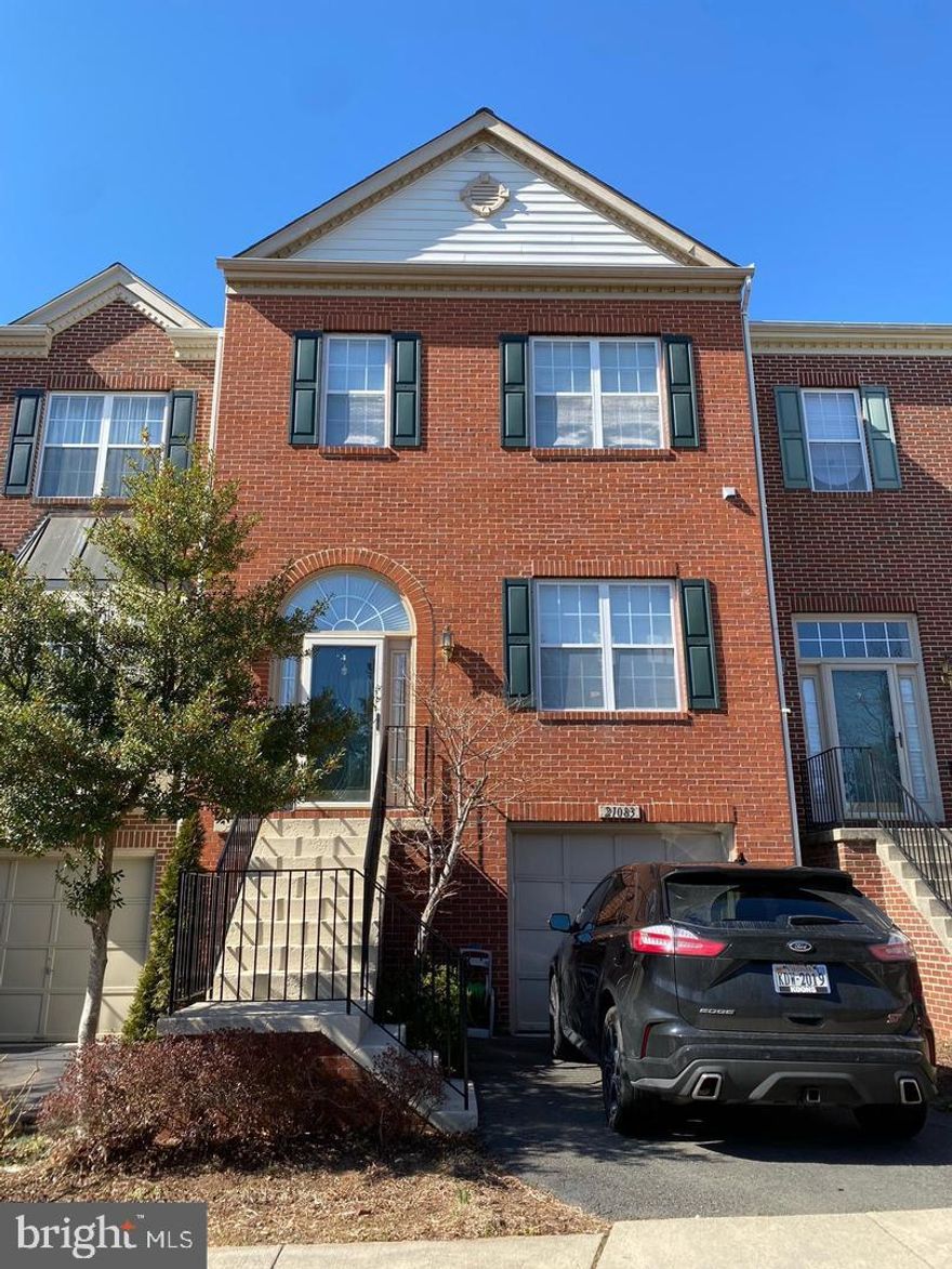 Colonnade at Dulles Town Center/Tucked away buy central to Loudoun County, adjacent to 28, 1 car garage, 10 Ft bump out on all 3 levels, shopping, restaurants, launge chair seating theater in walking distance, plus additional amenities w/Remington apartments-business ctr, sauna, theatre rm(key fob access), open floor plan, bay window in living room over looks common area, upgraded bamboo hardwood on main level, bright white kitchn w/separate breakfast room, lots of cabinet space and huge walkin pantry, sun room leads to spacious deck over looking fenced backyard, master bedroom has 2 walkin closets and huge master bath, fenced backyard, under stairs storage, garage opener, new appliances etc.. Owner pays for HOA. Renter is responsible for all utilities. First month and security deposit due at lease signing. No smoking allowed.  Please excuse mess tenant in the process of packing and moving.  Home will be repaint after current tenant move out.  Carpet will be professionally cleaned.