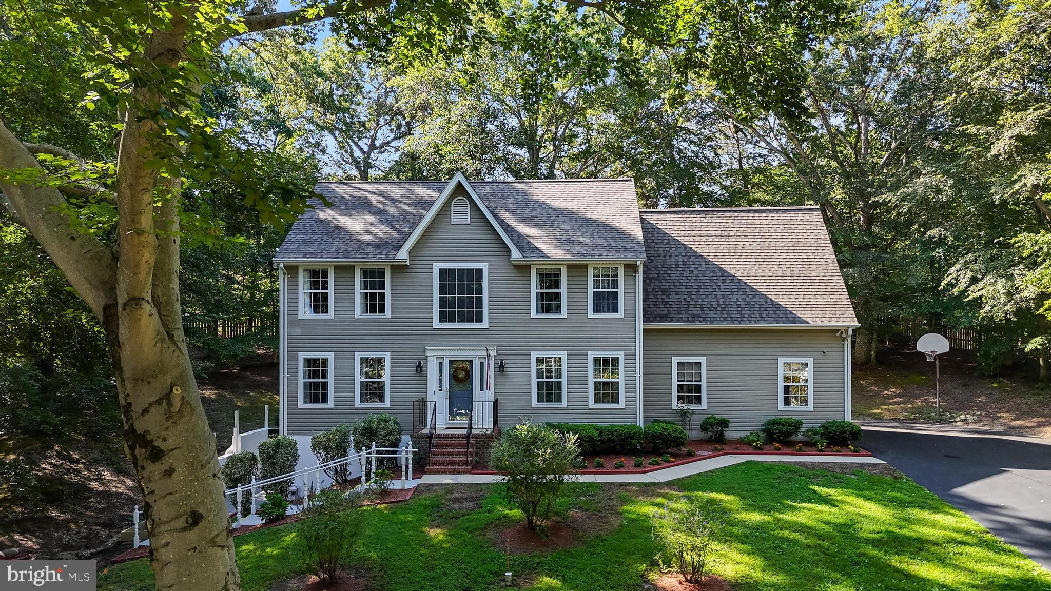 Gorgeous home in lake-oriented community of Victoria Station. One of Calvert Counties most desirable, serene and peaceful communities. Beautifully maintained featuring 4 bedrooms, 3.5 baths and 5th bedroom possibility in basement. The primary bedroom suite is spacious allowing a cozy area to relax, read a book or exercise; offering two walk- in closets and the primary bath has a soaking tub, dual vanity and walk in shower. Main level offers stunning kitchen with quartz counters, stainless appliances, eat in kitchen area with lovely natural sunlight. Spacious family room and formal dining room which could also make a great office. The walk out basement level offers a private two-bedroom in law suite or extra living space for growing family. This lower-level abode was beautifully renovated keeping modern functionality in mind complete with a kitchen, full bathroom, laundry and family room; the possibilities are endless. Sitting on 1 acre of land with a long-extended driveway creates a private and peaceful setting. Enjoy the large garden patio or the detached deck perfect for those summer nights by the fire. This home offers upper level and basement level laundry. HOA amenities include lake access, fishing, basketball and tennis courts. Public Open House- Thursday, August 28th 4PM-6PM. Professional photos being uploaded August 27