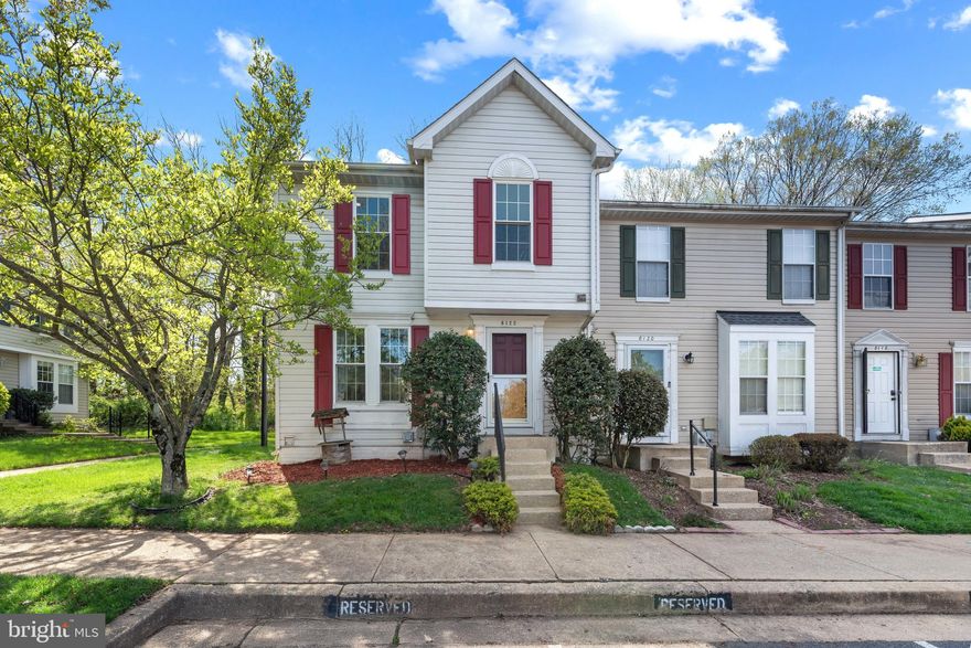 Beautifully updated Colonial-style end-of-row townhouse residence offering 2 bedrooms, 2.5 bathrooms, and approximately 1,600 finished square feet in desirable Shipley Meadows. Recent updates include: roof (2022), HVAC (2023), water heater (2024), windows (2022), kitchen (2024), main level bathroom (2024), and upper + lower level bathrooms (2025). // Step inside to the main level featuring recessed lighting throughout and rich wood flooring in the spacious, sun-filled living room, complemented by a convenient powder room. The gorgeous, modern eat-in kitchen has been fully updated and showcases recently upgraded stainless steel appliances, a peninsula breakfast bar, crisp white shaker-style cabinetry with sleek bar pulls, and a pass-through window that opens the layout to the living room—perfect for additional breakfast bar seating. Adjacent to the kitchen, a cozy breakfast area offers seamless access to the deck through sliding glass doors. The upper level showcases two generously sized, plushly carpeted bedrooms, including the owner’s suite featuring skylights, dual closets, and convenient dual-entry access to a well-appointed full bathroom shared with the hallway. The lower level presents a versatile recreation room, ideal for both relaxed lounging and effortless entertaining, complemented by a stylish full bathroom, as well as a dedicated storage area with washer and dryer hookup capabilities. // Enjoy outdoor living on the deck overlooking a private, tree-lined backyard, along with the added benefit of a side yard unique to this end-unit location. Two assigned parking spaces complete this exceptional offering.