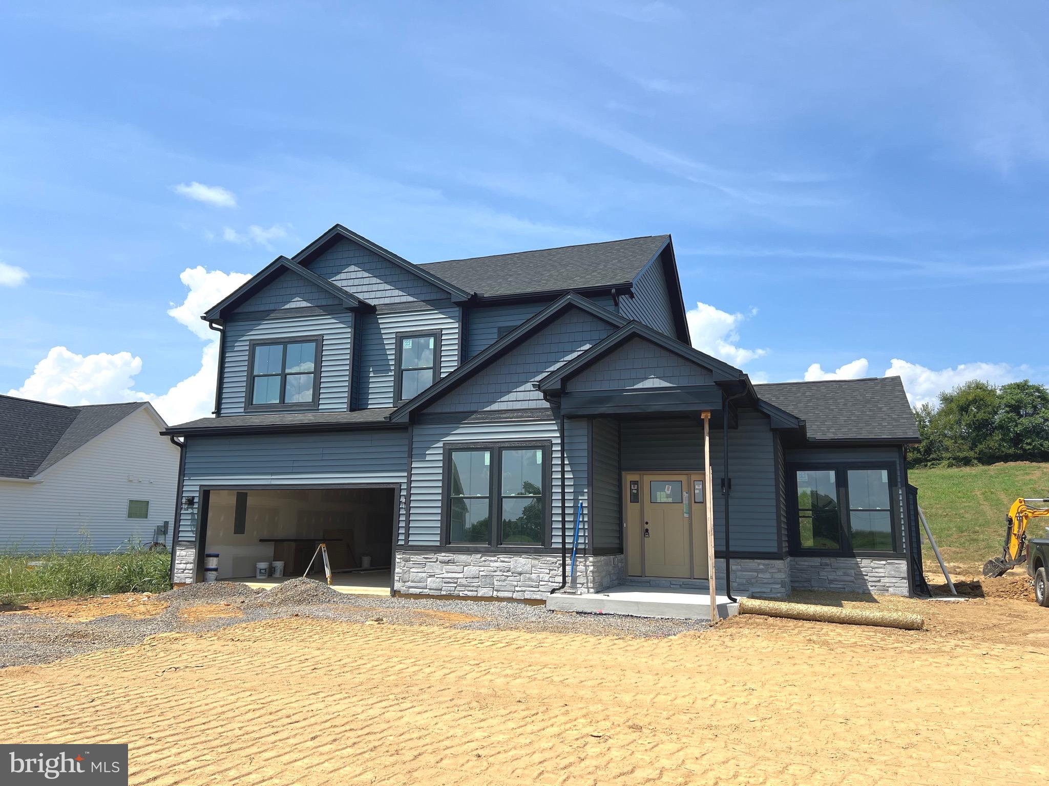 This Colonial boasts a unique floor plan in the beautiful Community of High View Estates, your own spacious 1.6+ acre lot. This is one of the premier lot in the subdivision. If you are looking for 2,160sq ft of living space on two levels here it is. . This home features 3 BR, 2.5 BA,, living room , kitchen includes an island, stainless steel appliances, and granite countertops, has a private bathroom with a tiled shower and separate tub, & 2-car garage with opener. Less than 45 days from completion.