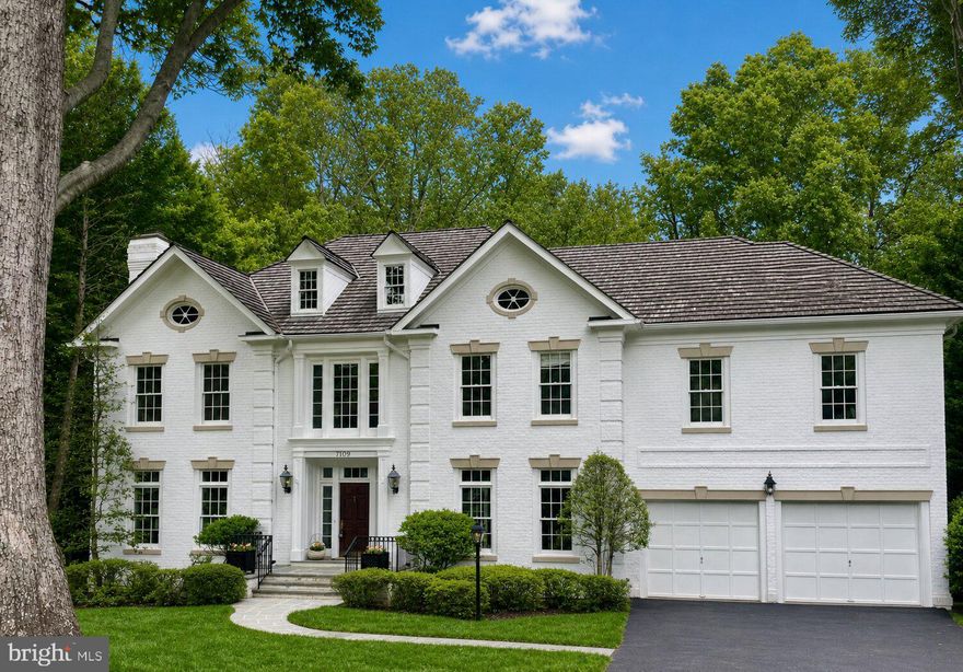 Exceptional custom-built Ted Visnic all-brick colonial set on a stunning 0.69 acre lot on a quiet cul-de-sac backing to parkland in coveted AVENEL. Wait till you see the backyard, this is truly one of the best lots in Eagle Ridge at AVENEL.  Filled with natural light, this home features soaring ceilings, a dramatic two-story entry foyer, and an impressive two-story Family Room plus a handsome paneled Study with a wall of built-ins. The expansive, open circular floor plan is ideal for both relaxed everyday living and effortless large-scale entertaining. Four bedrooms are thoughtfully arranged on the Upper Level including a luxurious Primary Suite with a versatile adjoining space-perfect for a private office, nursery or 5th bedroom.  The marble Primary Bath includes a jacuzzi and stall shower plus double vanities and an elevated ceiling.  Three other generously proportioned bedrooms and two full baths complete the Upper Level.  The full daylight, walk-out Lower Level includes a Recreation Room and an Au Pair Suite with a Full Bath plus two large storage areas (room for more finished space!!) plus a rough-in for a half bath. Relax on the private deck/pergola off the Main Level with a view of the gorgeous parkland or opt for the flagstone terrace on the lower level while watching family sports on the level backyard. In addition to this spectacular custom home, the location in the popular AVENEL community offers an easy lifestyle with a neighborhood pool, tennis and pickleball courts and weekly lawn maintenance. Ideally located off the Clara Barton Parkway, this location offers the best in commuting options to downtown DC, Tyson's Corner, VA, or north to the I-270 BioMed corridor.   Just a few miles away is Potomac Village offering all you need for every day life: banks, restaurants, Starbucks, groceries, Strosnider's Hardware and more.  Even better is the location to  Great Falls National Park, one of the most popular National Parks in the DC area.  Enjoy hiking, biking, kayaking or birding along the C&O Canal.  Bike into Georgetown or connect to the Capital Crescent Trail.  You'll feel like you had a vacation after visiting the park! Lastly, enjoy one of the nation's top school districts, the Whitman School Cluster.  Don't miss this incredible offering.  Act today.  Quick possession possible.