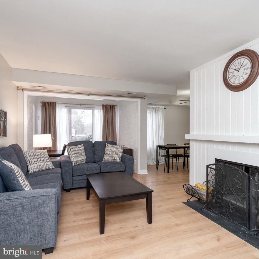 Nestled in the established community of Columbia, Maryland,
this 2-bedroom, 1.5-bath ground floor condominium offers comfortable, low-maintenance
living with thoughtful updates throughout. The kitchen and bathrooms have been tastefully
updated, complemented by new flooring and modern appliances. The primary bedroom
features a walk-in closet. A wood-burning fireplace anchors the living space. A light-filled
transition room with painted brick walls and tile flooring connects the interior living space
to the private rear patio — equally suited as a sitting area, home office, or entry foyer
leading to the outdoors. Laundry facilities are available within the building. The monthly
HOA fee covers water, sewer, trash, exterior maintenance, roof, and grounds
maintenance. Situated in Howard County, Maryland — long recognized for its planned
community design, green spaces, and convenient access to major corridors including
Route 29 and Interstate 95.