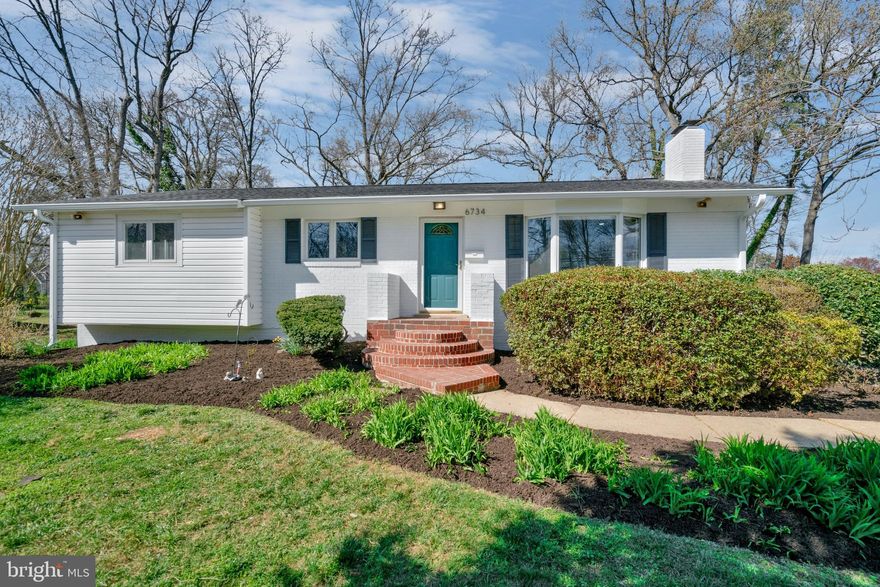 Beautifully renovated rambler in amazing location in south Alexandria! House has been stylishly renovated from top to bottom, including a new roof, brand new kitchen with shaker cabinetry, stainless steel appliances, and quartz countertops. Open concept living/dining/kitchen area perfect for entertaining. Three bedrooms on main level, including two fully updated bathrooms (including primary bath) with stylish new tile, vanities, lighting, and plumbing fixtures. Basement includes brand new carpet, updated full bathroom, rec room, bonus room and beautiful built-ins. 2 car Detached garage with new garage door and opener. Large driveway for parking. Low maintenance wooded backyard with screened porch and open deck off dining room and kitchen  for indoor/outdoor entertaining. Located just minutes from shopping and dining in Hybla Valley, Kingstown, and easy access to commuter roads, schools, and more!