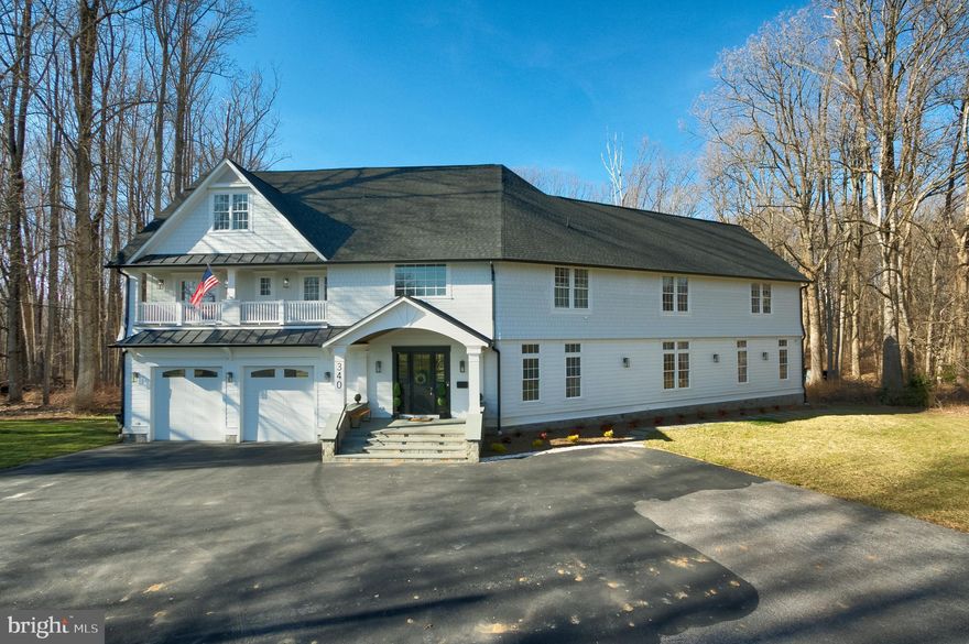 Another amazing rebuilt by renowned builder Josephino's Homes. 8,800 sq ft of gracious living space with a 3 rd floor golf driving range deck. Custom millwork and trim. Foyer chandelier with controls for lowering. 3 Master Bedrooms 1 of which on first floor. 3 separate heat pumps so each level has its own zone. Huge 30'x40' garage with built in grill to the back wall which is all glass, overlooking the gorgeous yard and one hole putting green. Set far from the road for complete privacy and your own private estate.