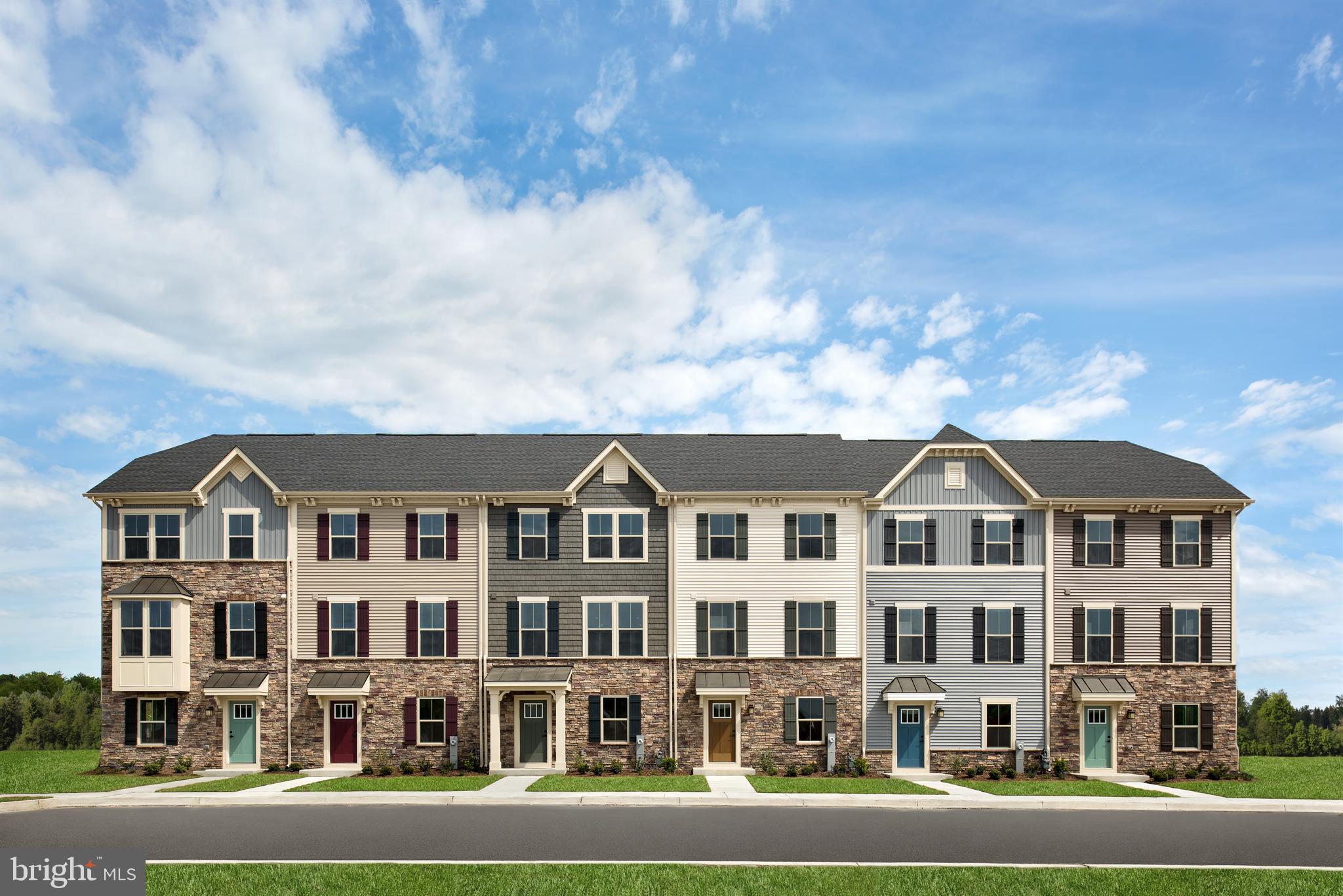 The convenience of townhome living meets the amenities of a single family home in the Strauss! Luxury 2-Car Garage Townhomes in Laurel with resort-style amenities (Pool, Clubhouse, Fitness Center, & Walking Trails) close to commuter routes. On the main level, an enormous kitchen with island opens onto a bright and airy living room, perfect for entertaining. Upstairs are two spacious bedrooms with ample closet space, a hall bath, and a generous Primary Bedroom that features a tray ceiling and a huge walk-in closet. At Patuxent Greens you can own a new home with updated designs and finishes in the area where you live and work all while taking advantage of the benefits of owning! Featuring gorgeous craftsman exteriors, 3 finished levels and open kitchens. Our homes allow you to live comfortably and in style. Photos are representative only. Lot/elevation premiums may apply.
