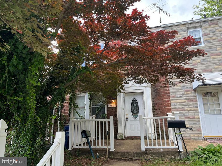 INVESTOR SPECIAL! Check out your next spring project!  This charming townhome is located in the highly desirable Hamilton neighborhood of Baltimore! The main level features a spacious living room that flows into a dining area and kitchen ready for your custom renovations. Upstairs, you’ll find three  bedrooms and a full bathroom. The full-footprint basement with a half bath presents endless possibilities—add another living area, a bedroom, and a full bath to increase your rental or resale value. Step outside to a generous deck and backyard, ideal for creating an inviting outdoor space. This property is ideally situated near major highways, dining, and shopping, making it a top contender for both a profitable fix-and-flip or a reliable long-term rental. Investors will love the upside potential and the high demand for updated homes in this growing area. With the right vision, this home can become a standout asset in your portfolio. The property is being sold AS-IS, so move quickly—opportunities like this don’t last long.