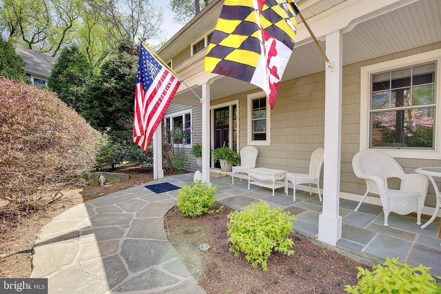 Nestled in the highly sought-after Homewood community, just a short walk from downtown Annapolis, this beautifully maintained and turnkey home offers the perfect blend of in-town convenience and suburban tranquility. Tucked away on a quiet private street and set on an expansive 16,723-square-foot lot, the property is surrounded by lush, manicured landscaping, creating a serene and private retreat. The outdoor living spaces are truly exceptional—featuring a raised vegetable and flower planters, a welcoming firepit area, a 2 car garage, and a fully private backyard where the gentle sounds of happily chirping birds set the tone for peaceful relaxation or effortless entertaining. A charming brick screened-in porch extends the living space, providing the perfect setting to enjoy the outdoors in comfort. Inside, the home is in pristine, move-in ready condition and filled with natural light that pours in through well-placed windows. The fully renovated interior offers 4 BR and 2.5 baths, with hardwood flooring throughout the first and second levels. The spacious primary suite impresses with vaulted ceilings, a walk-in closet, and a luxurious whirlpool Jacuzzi tub. The main level features a welcoming entry foyer, a cozy living room with a brick wood-burning fireplace, and a dining room that seamlessly opens to the screened porch through Anderson French doors—ideal for indoor-outdoor living. The kitchen is thoughtfully updated with beautiful wood cabinetry and modern appliances. On the first floor is an expansive, light-filled office with an adjacent library—perfect for working from home or easily adaptable as an additional bedroom. The fully finished basement offers both interior and exterior access, along with a utility room equipped with a Trane HVAC system, a French drain system, and abundant shelving for storage. Combining privacy, thoughtful upgrades, and an unbeatable location, this home truly offers the best of both worlds—and is not to be missed.