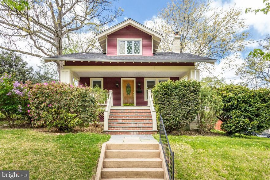 OPEN HOUSE Sat. May 1 & Sun. May 2 (1pm- 3pm).  Traditional Sears Bungalow with first floor bedroom and full bath.  The kitchen was nicely renovated a few years back with granite counter tops, stainless steel appliances, gas stove and laundry room addition with large windows overlooking the beautifully paved patio.  Original hardwood on the main and upper levels, a wood burning fireplace in the living room with custom built-ins with windows above.  Upper level has 3 bedrooms and 1 full bath.  New roof, fenced in back yard, and great curb appeal.  The lower level walk-out basement is unfinished with lots of potential.  This house will need a few cosmetic fixes but overall in great condition.  Close to Metro, parks and the Arts District!