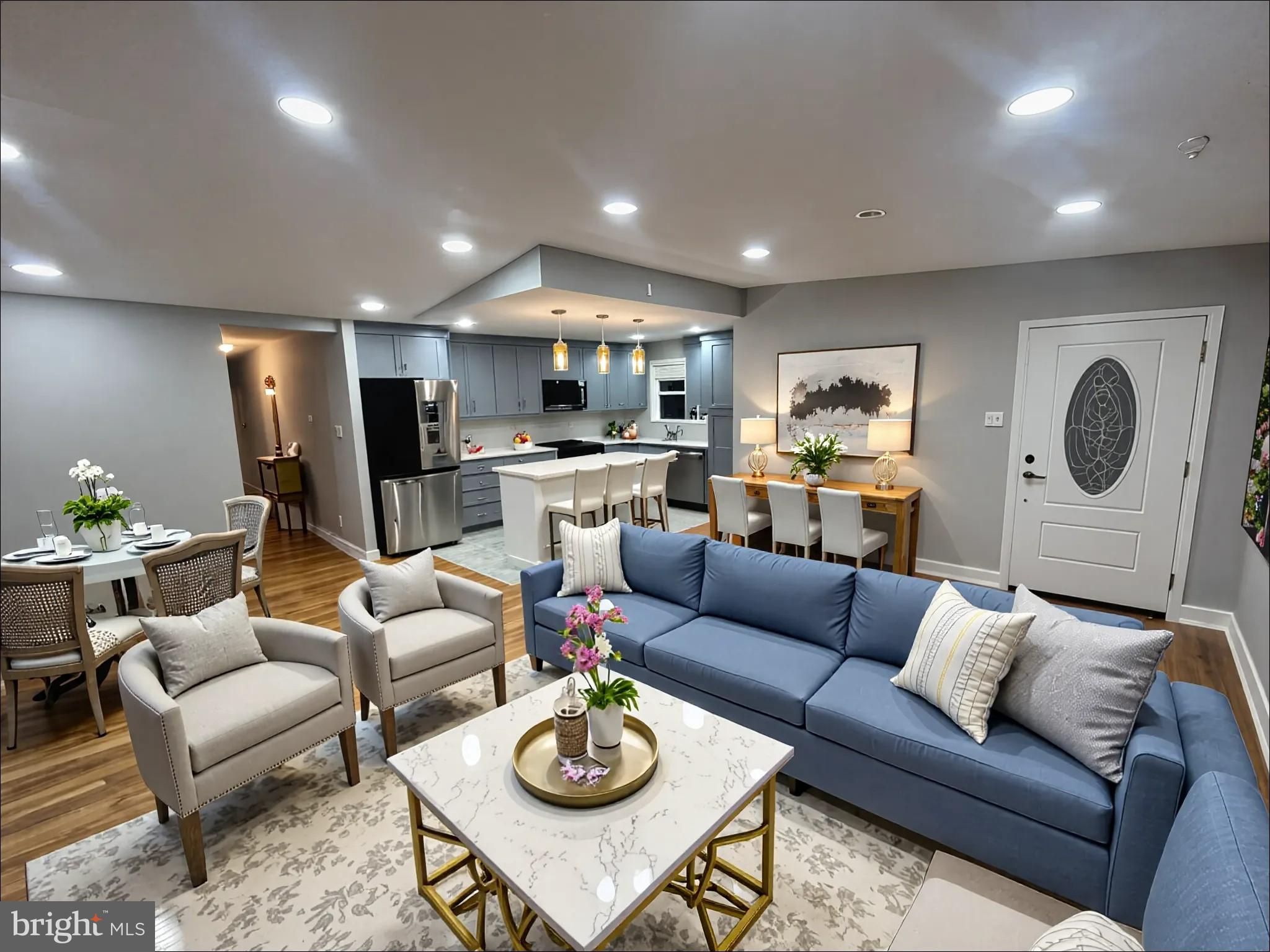 Check out this beautifully update raised ranch home in the Fox Chase section of philly. This home has been upgraded throughout, featured by the show stopping open concept kitchen and main living area. The kitchen features a large island allowing you to cook, eat and entertain from the same area. Brand new slow close cabinets, granite countertops, and stainless steel appliances will make you fall in love with this kitchen. Down the hall is the main bathroom, which has been fully renovated with double sink vanity, large mirror and new tiled bath/shower. There are 2 well sized bedrooms that have been freshly updated and a large Master Bedroom with master full bathroom that has been fully renovated. Down the steps to the basement that is fully finished and adds tons of additional living space. Fully tiled floor, new sliding doors leading to the fenced rear yard, a massive full bathroom with 2 person walk in shower, a laundry area, and two large areas for storage. All of that and a 1 car garage and driveway.
This house has been completely renovated with new roof in may 2025 and new windows throughout the entire home in June 2025. All new appliances. It is a worry free home waiting for you to unpack and enjoy! Schedule a showing before its gone!!