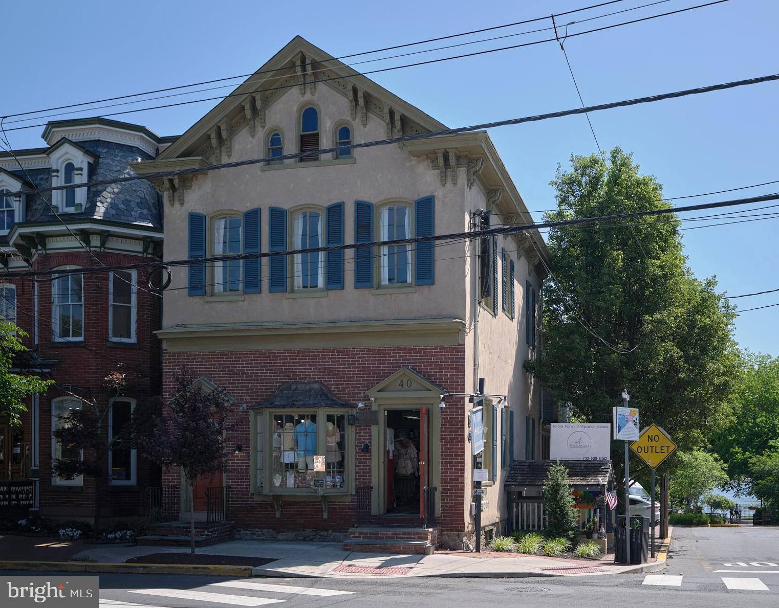 ****AMAZING CENTER-OF-TOWN INVESTMENT OPPORTUNITY *** Fully leased mixed-use building in New Hope's best Main Street retail location. Directly across from the Logan Inn and steps to the reknowned Bucks County Playhouse. Two doors down from the popular Ferry Market. Two retail spaces plus one 1-bedroom apartment. Six on-site parking spaces. Retail tenants enjoy tremendous foot traffic generated by surrounding restaurants, shops, theater, and riverfront promenade. Long-time main floor tenant operates successful New Hope Apparel Co. Ferry St tenant operates Alta's Kitchen, a French style gourmet cafe. One upstairs residential unit with beautiful architectural features and updated granite/stainless kitchen.... still plenty of rental upside with further renovation to take the unit to the next level. $117,000 of in-place building rents. A wonderful investment opportunity for long-term multi-generational hold in a 5-star location in New Hope's booming downtown. Call today before its too late.