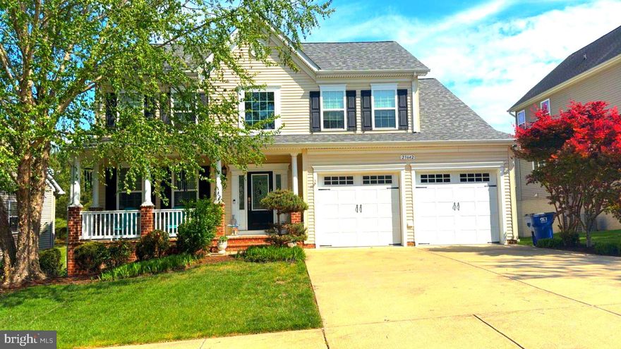 Welcome Home!  This beautifully maintained home in Leonard's Grant backs up to trees, a rainwater pond and lots of wildlife! Enjoy watching the deer, bunnies and squirrels in the privacy of your fenced in back yard and large deck.  The home features 4 spacious bedrooms, 3.5 baths, a finished basement, new (2022) luxury vinyl plank flooring throughout all levels, new energy efficient sliders (2022), build in custom Amish built bookshelves (2022).  The primary bedroom features a walk-in custom-built closet, and a primary bath with large shower.  A new roof was put on in 2024. The kitchen has an abundance of large, warm brown cabinets, a pantry cabinet, granite countertops, and stainless appliances.  The details in this house are amazing, columns separating the dining room from the kitchen and the built-in bookcase in the living room make this home special.   The open floor plan of the bumped-out kitchen, large breakfast area and spacious family room is amazing, roomy, and yet cozy.   This house is never ending in its charm, character and spaciousness.  Make it yours!