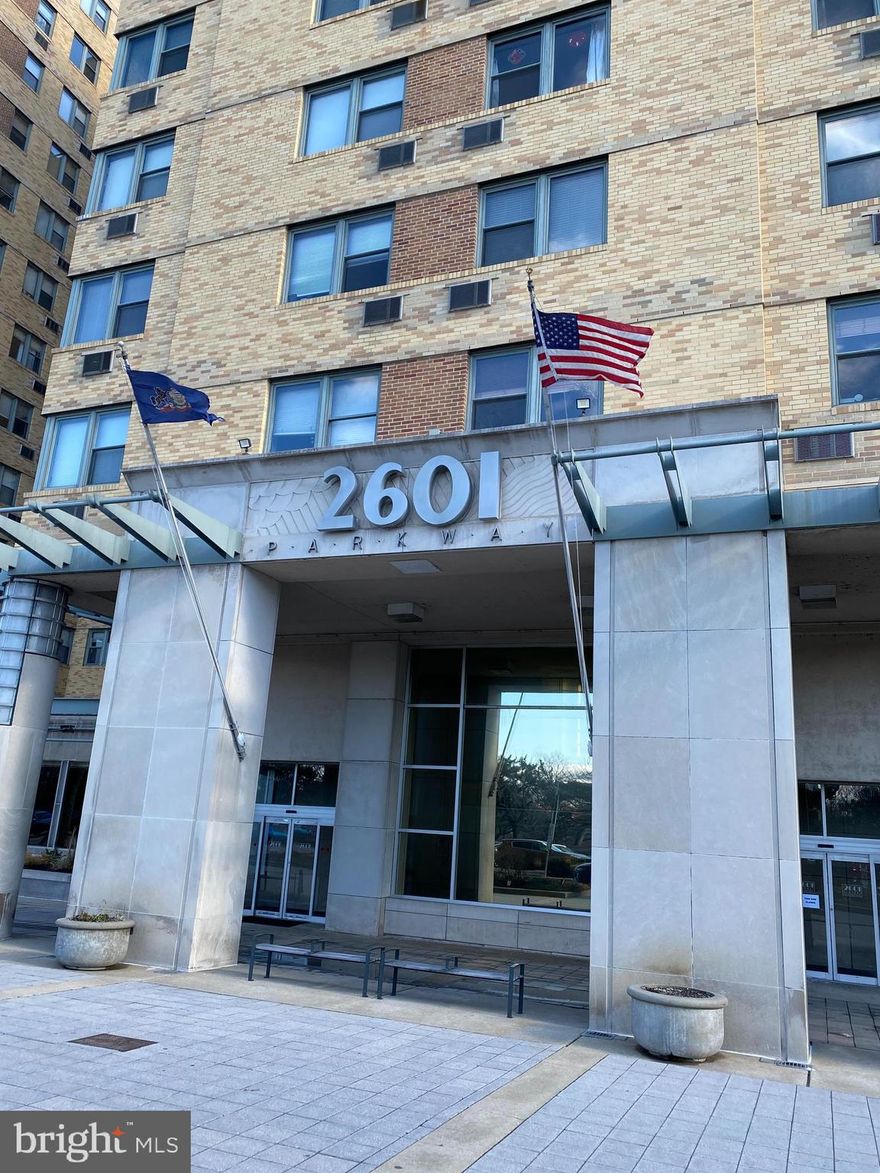 Welcome to your urban oasis at 2601 Pennsylvania Ave, Philadelphia, PA! This charming  freshly painted 1-bedroom, 1-bathroom condo offers a perfect blend of comfort and convenience in the heart of the city. Spanning 587 square feet, this thoughtfully designed space features beautiful hardwood floors that flow seamlessly throughout the open-concept living area.

The condo is equipped with modern amenities to enhance your lifestyle, including a forced air and central heating system, along with central air conditioning to keep you comfortable year-round. Enjoy the convenience of having a washer and dryer in-unit, making laundry day a breeze.

The building itself offers a range of desirable amenities, including a well-equipped gym for your fitness needs and a concierge service to assist with your daily requirements. Security is a priority, with a comprehensive security system in place to ensure peace of mind. There is a building shuttle service too! Bike storage available!!!!

Go for a walk or a run from your door steps in the beautiful iconic Kelly drive.
Walk to the world famous Philadelphia museum of art.
Walk to whole foods market shopping needs. 
Take a shuttle to center City and catch up performance at many of the venues in avenue of the arts!!!
With 4 (?) busses stopping in front of building you have immediate
access to the Philly's extensive public transport, including the
University City and Penn and Drexel campuses across the Schuylkill.