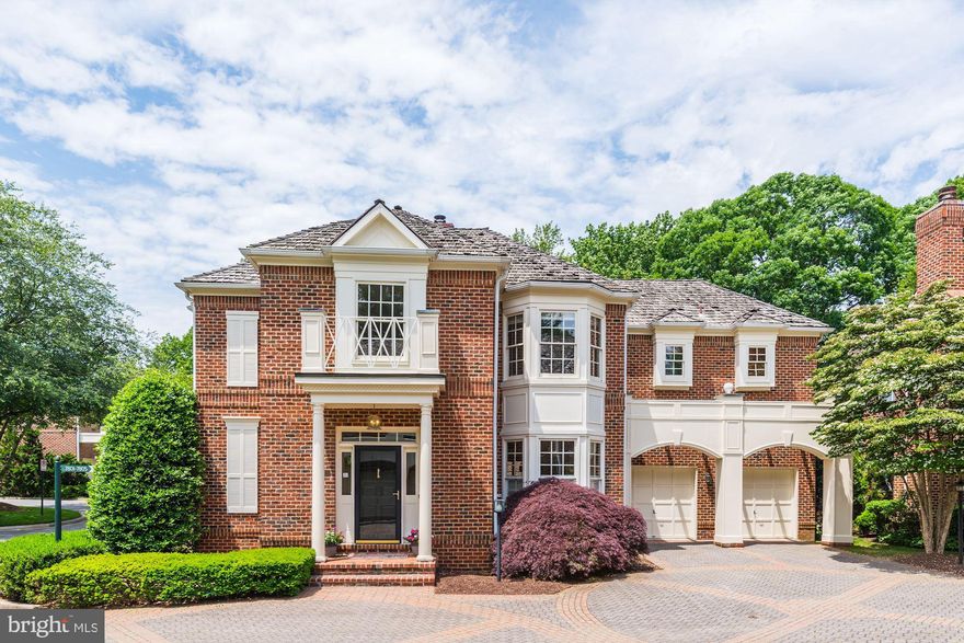 You'll love coming home to The Gates at Avenel!  This all brick 4,000 square foot colonial home features some views of TPC Potomac at Avenel Farm.  It features hardwood floors on the main and upper levels and has 4 bedrooms, 3 1/2 baths, plus a two sided fireplace for the living room and family room.  The kitchen features stainless appliances, double wall ovens, an island, plus room for a table.  The master bedroom offers two closets, and the master bath features a shower and soaking tub.  Downstairs you will find the media room with a wet bar and the second family room.  Many rooms have built-in bookshelves.  Also, the home has lots of storage plus a two car garage.  The HOA provides the pool, tennis courts, parks, landscaping, snow removal, and so much more.   Schools are Winston Churchill High School, Cabin John Middle School, and Seven Locks Elementary.  NEW Wood Framed Windows just installed.