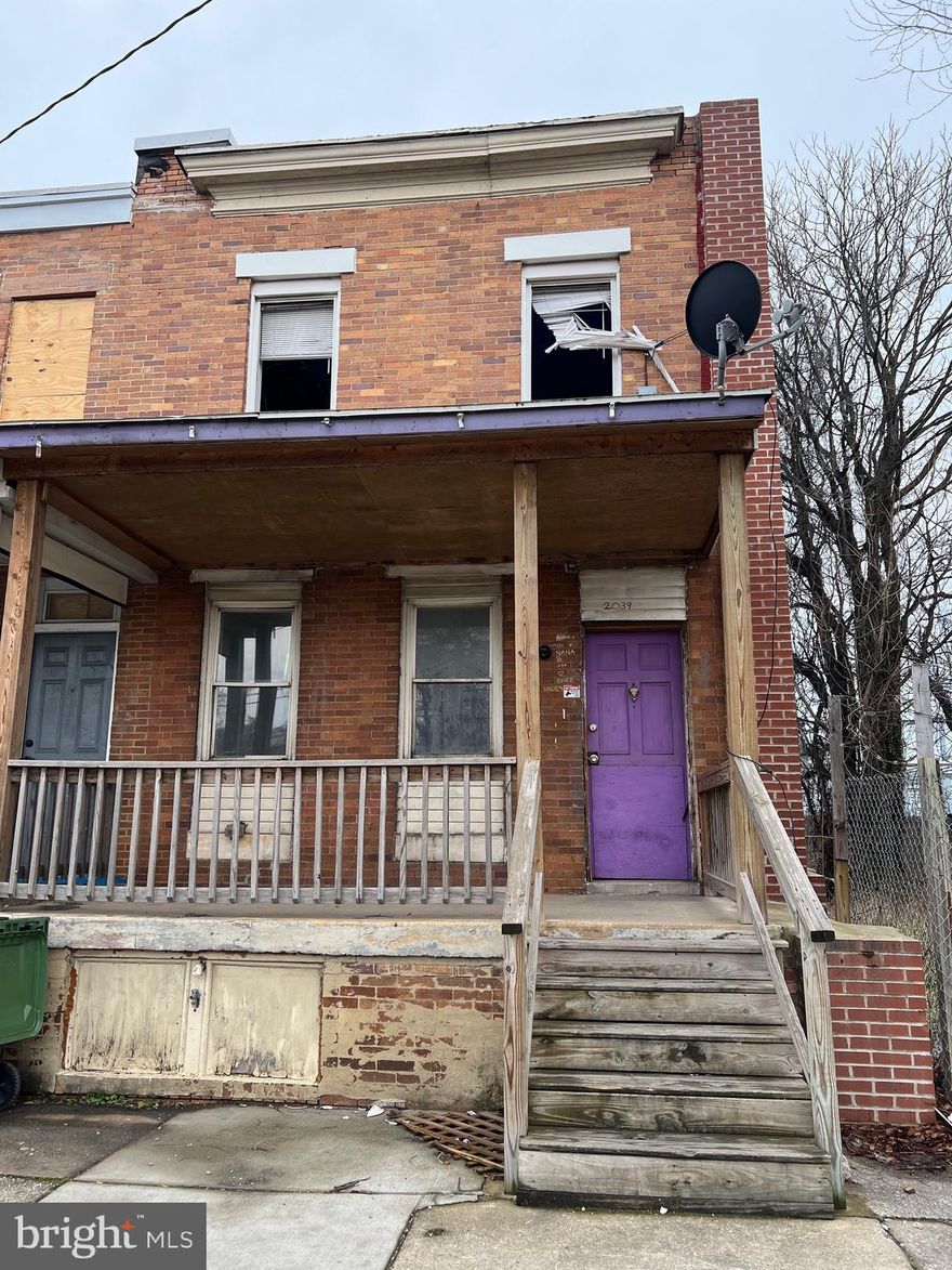 Most recent price improvement. Not a short sale, not an REO, not an auction and not a foreclosure. Just a diamond in the rough awaiting your amazing modern renovations! This two-story semi-detached townhouse is located in the Westport area of Baltimore with three bedrooms and one full bath. With easy access to major traffic arteries such as I-95 and Baltimore-Washington Pkwy, this location is ideal for those who want to be close to the action. Just minutes away are the Horseshoe Casino, M&T Bank Stadium, Camden Yards, and Carroll Park Golf Course, making this property perfect for those who love entertainment and outdoor activities. This house is in need of renovation/updating and would be ideal as a flip or as a rental. Property is Sold As-Is. Great investment opportunity for someone looking to purchase and renovate!