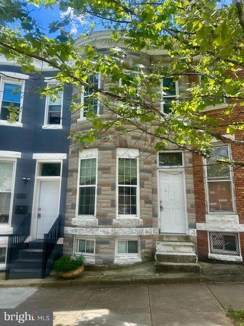 Townhouse For Sale - 2523 W Fairmount Avenue<br/> BALTIMORE, MD 21223