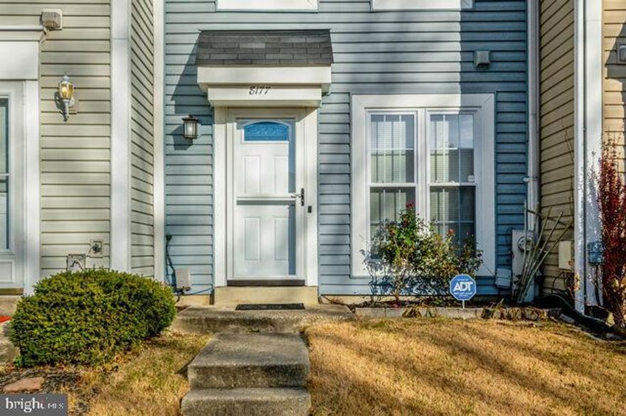 This bright, spotless townhome offers two bedrooms and 1.5 baths.  Fresh paint throughout. New Flooring 2020, Water Heater 2016, Roof 2017, Air Conditioning/Heat Pump 2018, Patio Door 2020, Nest Thermostat 2018,  The lower/main level has a large living/dining room, half bath, kitchen with stainless steel appliances, breakfast nook, and access to the fenced-in yard with a shed. The upper level has two bedrooms and a full bath, and a stacked full-size washer and dryer. Easy access to local commuter routes of 97/100/32, shopping, entertainment, and BWI airport. Tow  assigned parking in front of the unit.  Welcome home!
Available NOW!