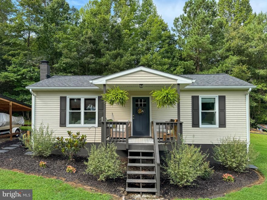 This precious 2 bed, 1 bath has been remodeled and is turn-key for the new owners. The home sits on one and a half acres, but feels like you're on 65+ acres! From your front porch, you're overlooking a 67 acre field and the home backs up to the woods, giving you tons of privacy on all sides. The inside has been completely renovated with new LVP flooring throughout the house, fresh paint, new cabinets and shelving, a new wood stove, and more! The roof was replaced in 2024, along with adding a 2-vehicle carport. The location is fantastic, putting you just 15 minutes from Lake Anna, 40 minutes from Short Pump, 45 minutes from Charlottesville, and 1 hour from Fredericksburg.