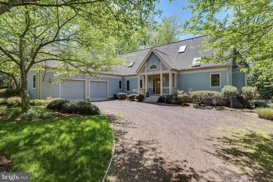 Deep water boat slip conveys off the Severn River w/ this special 4 Bdr. / 3.5 Ba  contemporary. It is located on1 ac of private, fenced & landscaped yard in an exclusive enclave of 9 waterfront and  waterprivileged homes minutes from downtown Annapolis. Vaulted & beamed ceilings offer loads of light to open FL plan. Included also is a 1 st floor master-suite,Chef's kitchen,& Lg entertaining deck