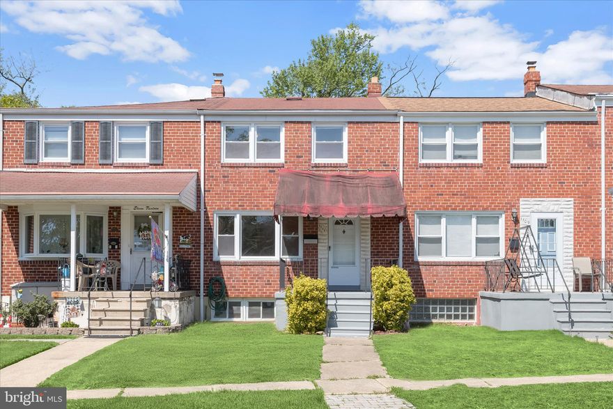 Open Houses This Weekend! Saturday 25th from 1-3 pm and Sunday 26th 1-3 pm!
Beautiful, well-maintained brick townhouse offering a fantastic investment opportunity, conveniently located near the University of Maryland, Baltimore County (UMBC) campus. This property holds an active rental license and a Lead Paint Risk Reduction certificate, making it an excellent option for investors or owner-occupants seeking rental potential.  A covered front porch welcomes you into a sun-filled living room featuring hardwood flooring and a soothing neutral color palette. An arched doorway leads to the dining room, accented with decorative molding for added charm. The kitchen offers wood cabinetry, black appliances, a decorative backsplash, and LVP flooring for easy maintenance. Upstairs, beautiful hardwood floors continue throughout three bedrooms, along with an updated full bath. The finished walkout lower level provides exceptional flexibility with a versatile flex room that can serve as an optional fourth bedroom, a bonus room ideal for a home theater, a full bath, and additional storage space. Enjoy outdoor living in the privacy-fenced backyard offering a tree lined view. Conveniently located near major commuter routes, shopping, dining, and entertainment.