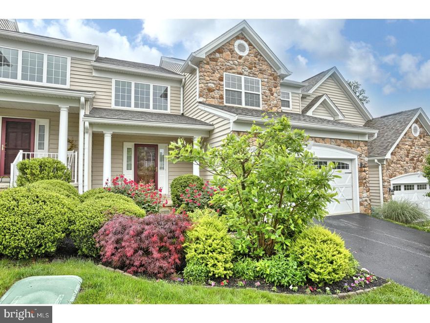 Welcome to 2749 Linaria Drive located in the Creekside area of Byers Station - Downingtown East Schools! Complete with 3 bedrooms, 3 full baths and one half bath, this home hosts 2 master suites!!  One master suite on the main floor and one master suite upstairs! Both master suites have his and hers walk in closets and large bathrooms with double vanities, soaking tub, and separate shower/toilet area.  Enter the home through the attached two car garage or the front door to find the soaring two story foyer with detailed wainscoting and upgraded crown molding in addition to the perfect feng shui of this home! The formal dining room and living room flow perfectly into the kitchen.  The kitchen features granite counters, wall oven and built in microwave, gas stove, tile back splash, breakfast bar, and breakfast nook.  The spacious family room, with gas fire place is conveniently located right off the kitchen.  Completing the first floor is a powder room, laundry room, and main floor master suite.  The large Trex deck located off the family room hosts one of the best views in the community. Upstairs you will find the second master suite with Jacuzzi tub, a loft area/den, and a third bedroom also with it's own full bathroom.  The basement is awaiting your finishing touches and is already roughed in for plumbing. Lawn care and snow removal is included in the HOA fee. The roof in just two years old and this home comes with a one year home warranty! Amenities in Byers Station include 2 pools, 2 clubhouses, a fitness center, walking trails, tennis and basketball courts, and only minutes to the PA Turnpike!