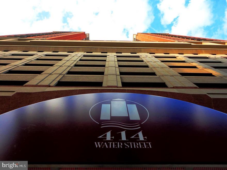 Location is everything! Baltimore's Inner harbor is a hub of activity,& 414 Water Street Condo is right in the middle of it. Power Plant Live, Museums, National Aquarium, Exotic dining, Port Discovery, shopping& Entertainment galore. This particular unit has the waterfront view on the 17th floor. It includes assigned Parking, fireplace, hardwood floors, Cascading pool, Gas, Water, Sewer & premium amenities.NEW CARPET INSTALLED TWO YEARS AGO.