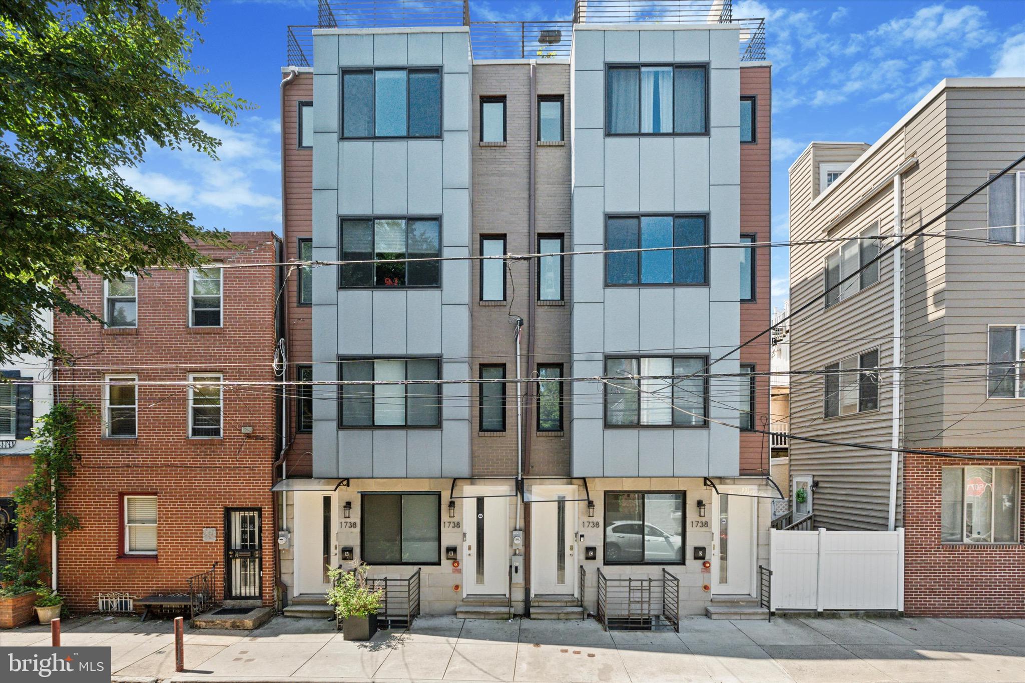 Experience refined city living on one of Graduate Hospital’s most desirable blocks at 1738 Montrose St, Unit A. This 3-story, newer-construction townhouse-style condo offers 3 bedrooms, 2.5 baths, and a spacious modern layout with high-end, timeless finishes throughout. The seller has also added custom Hunter Douglas blinds for an elevated touch.
Enjoy two private outdoor spaces: a large patio off the main level and a balcony off the grand primary suite. The primary suite is a true retreat, featuring an office nook, wet bar, massive walk-in closet, and a spa-inspired bathroom with a soaking tub and walk-in shower.
With a park on the corner, a playground on the block, and a tax abatement in place until October 31, 2030, this home blends upscale comfort with the best of city convenience.
Luxury, location, and lifestyle—all in one.