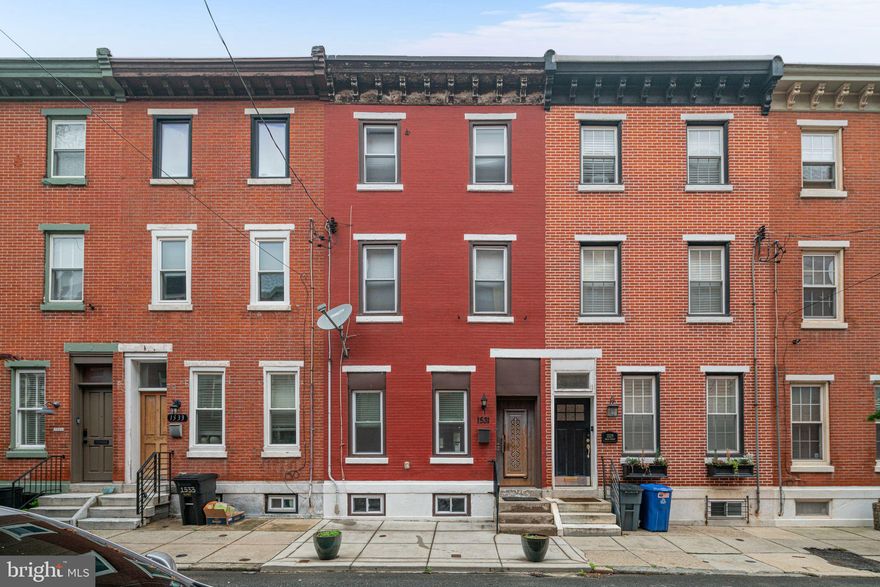 Welcome to 1531 Swain Street, a beautifully updated home located on a quiet, low-traffic block in the desirable Fairmount neighborhood. Fully renovated in 2019—including a new HVAC system—this spacious and light-filled property blends classic charm with modern comforts across three well-appointed levels.

Step inside to find a bright living room featuring hardwood floors and two large windows that fill the space with natural light. The main level also includes a dedicated dining area and a thoughtfully designed kitchen. The kitchen is a chef’s dream, offering a large center island, ample cabinet and counter space, stainless steel appliances including a French-door refrigerator, and a window over the sink for added light. A conveniently located half bath and access to your private, fenced-in backyard complete the first floor.

The second level features two large bedrooms with hardwood floors and a spacious full bathroom. On the third floor, you'll find the expansive primary bedroom, a stylish bathroom with dark tile and a glass-enclosed shower, and an additional bedroom—ideal for a guest room or home office.

The home also includes full unfinished basement with laundry, storage space, and mechanicals.

With its ideal location in one of Philadelphia’s most beloved neighborhoods, thoughtful layout, and modern updates, 1531 Swain Street is the perfect place to call home. Don’t miss this opportunity to own a piece of Fairmount!