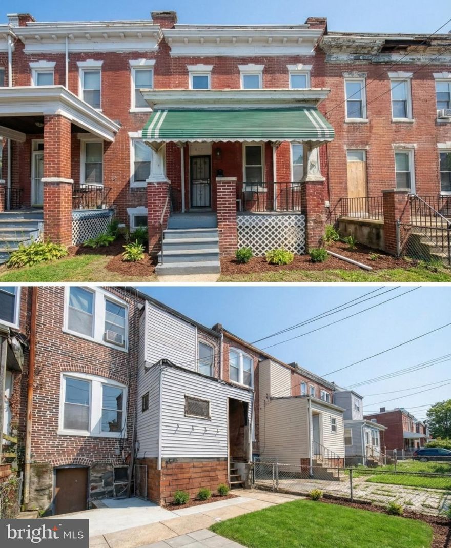 Bring your vision and creativity to 617 Linnard St. This classic Baltimore rowhome features 3 bedrooms, 2 bathrooms, and a basement, offering plenty of space to design the home you’ve always imagined. The property will require significant repairs and renovation, making it ideal for an investor or experienced buyer ready to transform it into a beautiful residence or income-producing property. AS-IS sale.