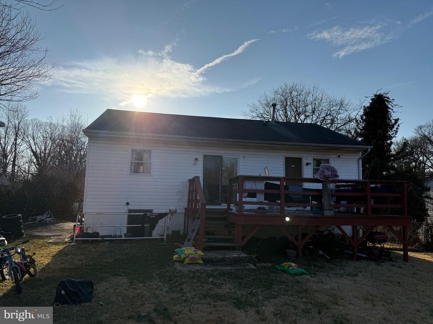 LOCKATION , LOCATION LOCATION Hard to find a sigle family house with level lot  under $700 inside beltway. House convey strickly As Is. It is presently ocupied by a family give 2 hours notice to show inside. Basement has 2 rooms which can be used as bedrooms. Also a separate kitchen and separate entrance. This can be rented to generate good rent. The bathrooms have beenupdated about 4years ago. Kitchen on main level has been updated and has Granite counter and satainless Appliances. A good lot for builder, if interested to build your dream house on this buitiful lot.