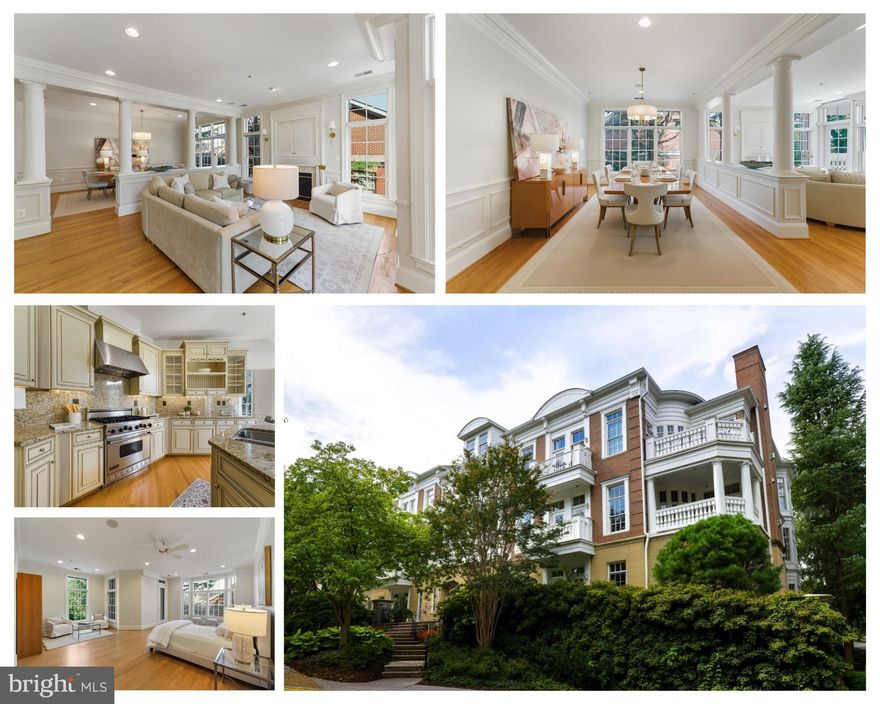 Set within the historic grounds of Evans Farm, this elegant single-level residence is one of only thirteen condominiums in the entire community, offering timeless details and exceptional convenience. 

With over 2,700 square feet of refined living space, the 2-bedroom plus den, 2.5-bath layout blends gracious proportions with thoughtfully designed finishes. Ten-foot ceilings, hardwood floors, and plantation shutters create a sophisticated backdrop throughout the open floor plan. 

The chef’s kitchen features a Viking six-burner gas cooktop, Sub-Zero refrigerator, center island, a private terrace, and abundant storage. The living and dining areas include deep crown molding, gas fireplace, and access to a second private terrace. 

The spacious primary suite features two walk-in closets, a spa-like bath, and a third private terrace. Additional highlights include a den with custom built-ins, a large guest suite with full bath, and a separate office or reading room.

The residence includes two underground garage parking spaces. Evans Farm offers gated access, walking paths, beautifully maintained grounds, and preserved landmarks including the original Millhouse and Stonehouse—all just moments to downtown McLean, Tysons, and Silver Line Metro access.