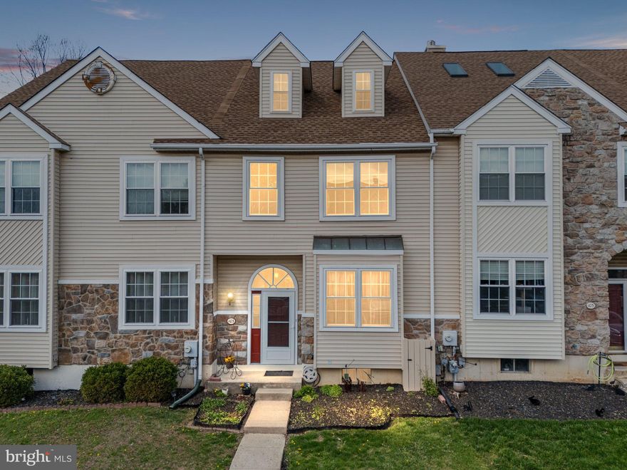 This well-maintained 3-story interior townhome in Perkiomen Woods offers 4 bedrooms, 2.5 baths, and a flexible layout ideal for today’s lifestyle. The main level features hardwood flooring, a tile entryway, and an open-concept living and dining area with a gas fireplace and sliding doors leading to a wood deck and private fenced yard. The eat-in kitchen includes granite countertops, a center island, tile flooring, gas cooking, and built-in appliances. Upstairs you'll find three bedrooms, including a main suite with two walk-in closets, a skylight, and a private bath with a soaking tub, tiled shower, and double vanity. The third floor serves as a fourth bedroom or flex space—ideal for a home office, media room, or guest retreat—with its own mini-split A/C and electric baseboard heat. The finished basement adds more living space and includes a laundry area. Systems include a gas furnace with forced hot air, central A/C, gas water heater, and a water filtration system. Enjoy access to Perkiomen Woods amenities including a community pool, tennis courts, and clubhouse, plus direct access to the Perkiomen Trail. Enjoy easy access to Route 29 and 422.
OFFER DEADLINE Saturday 04/26 9:00PM