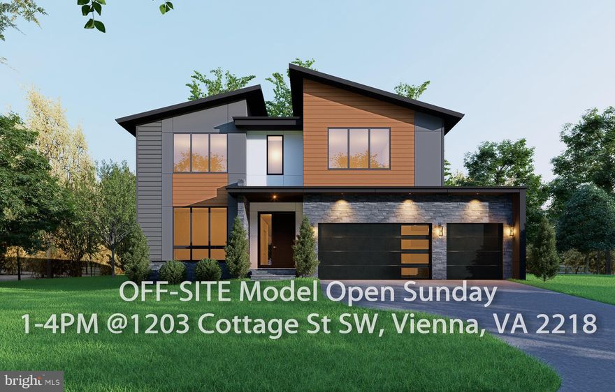 OFF SITE Model Home at 1203 Cottage St SW, Vienna, VA 22180 @ 1-4pm on Sunday.

Introducing 911 Desale St SW, with a remarkable and elegant 7-bedroom residence nestled in the super desirable location close to Cunningham Park Elementary School, Thoreau Middle School, Madison High School. Conveniently located near major commuter routes and just a short drive to Dunn Loring, Vienna Metro, and amenities in Vienna, Tysons Corner, and the Mosaic District. Enjoy nearby green spaces like Southside Park, Wildwood Park, Nottoway Park, and the W & OD Trail.

Boasting 7,700 square feet of living space, this contemporary marvel presents a perfect blend of sophistication and functionality. The main floor features an optional deck and covered porch, perfect for relaxation or entertainment. The fully finished basement is a haven of leisure, featuring a media room, included an optional wet bar, and a sprawling recreation area finished with Luxury Vinyl Flooring. Each bedroom is appointed with its own walk-in closet, ensuring ample storage solutions for residents.

Situated on a spacious 0.37 acres lot, this home offers ample outdoor space for recreation and relaxation. Whether you're looking to host gatherings or simply unwind in your own private oasis, this property caters to all your lifestyle needs.

Builder is offering a lender discount of 0.50% of the loan amount when using builder's preferred lender and title company. Don't miss this opportunity to own a piece of luxury living in Vienna's most desirable locale.