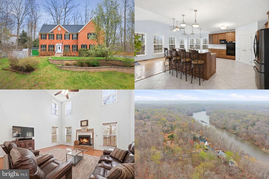 Welcome to Ballantrae Estates. Nestled on 5 scenic acres, this beautiful 5 bedroom, 3.5 bath home offers privacy, space, and picturesque water views with a charming stone path leading to the river.

The main level features a private office, a dramatic two story family room, formal living and dining rooms, and a remodeled gourmet kitchen designed for both everyday living and entertaining. A bright sunroom overlooks the serene water views and provides the perfect place to relax and enjoy the natural surroundings.

Upstairs you will find spacious bedrooms, including a beautifully remodeled primary bathroom. Laundry room is also conveniently placed on this level.  

The large finished basement offers excellent flexibility with a recreation room, bedroom, full bath, and exercise room, making it ideal for guests, extended living, or entertaining.

Recent updates include a new roof, new siding, a hot water heater, and a full house surge protector for added peace of mind. Enjoy peaceful living in the private Ballantrae Estates community while still being conveniently located near shopping, dining, and commuter routes. Photos may be virtually staged