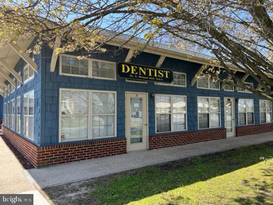 Currently set up as a dentist office. This would work for doctors office also. +/-1600 square feet with 5 exam rooms, waiting room, reception area, office, dark room, utility room, kitchen with refrigerator and dishwasher, sanitation area and 3 bathrooms. 3 year lease minimum.