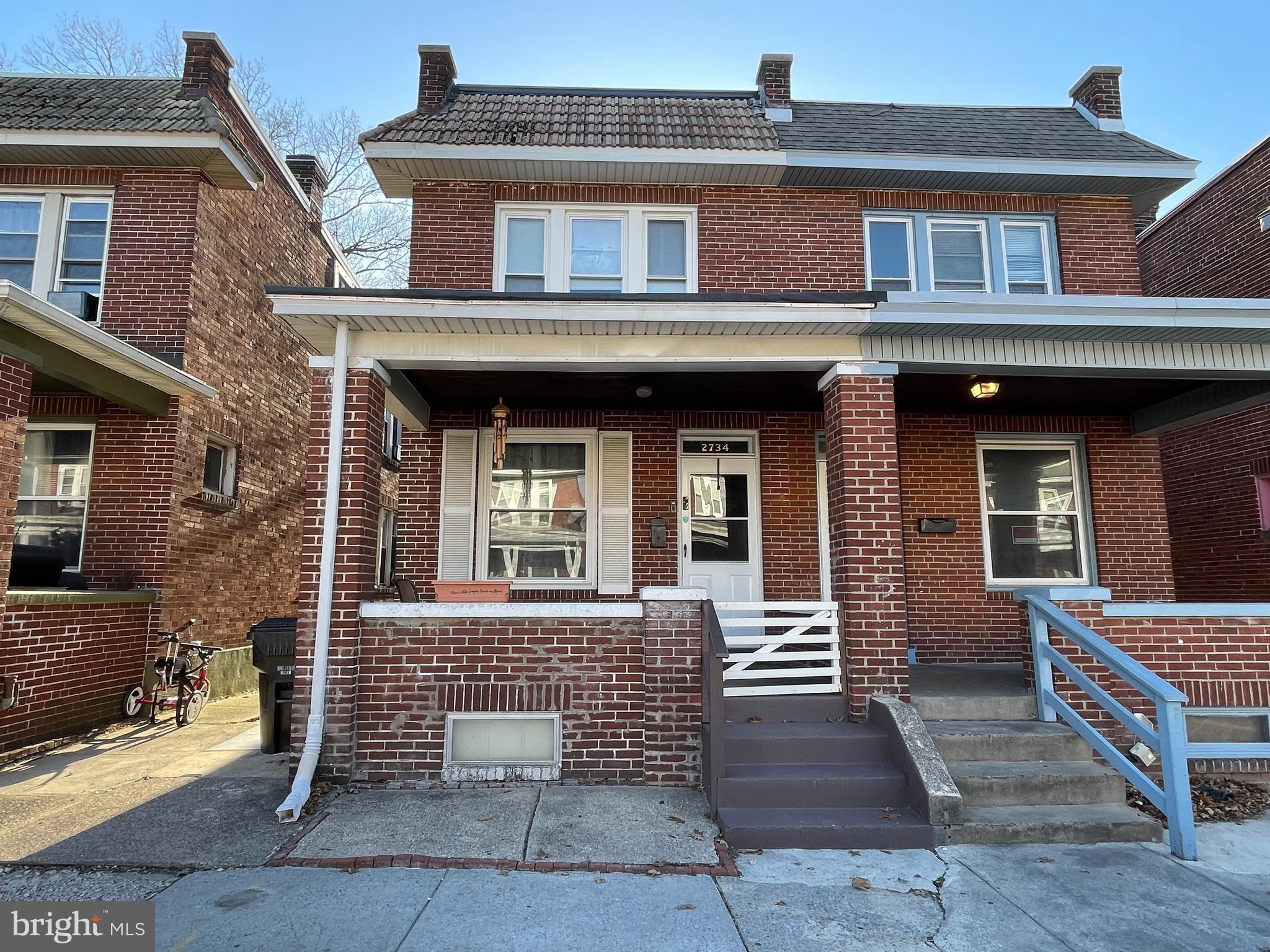Welcome home to this solid brick home with three bedrooms and one and a half baths. Hardwood floors throughout, beautiful woodwork, spacious dinig area and nice bright kitchen. 3 nice sized bedrooms upstairs and full bath. This home is currently tenant-occupied.